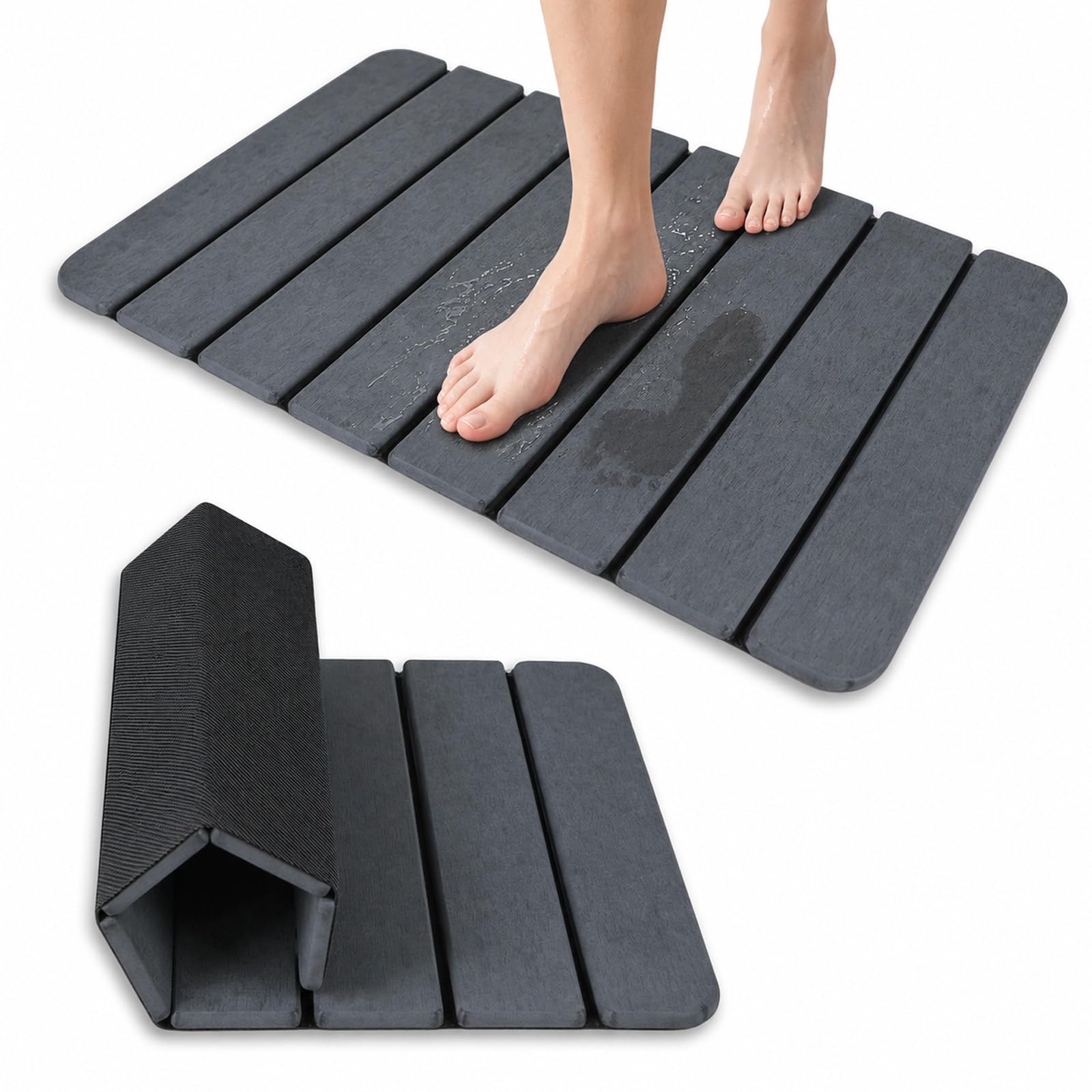 Tapis de bain en diatomite super absorbant séchage rapide 60x39