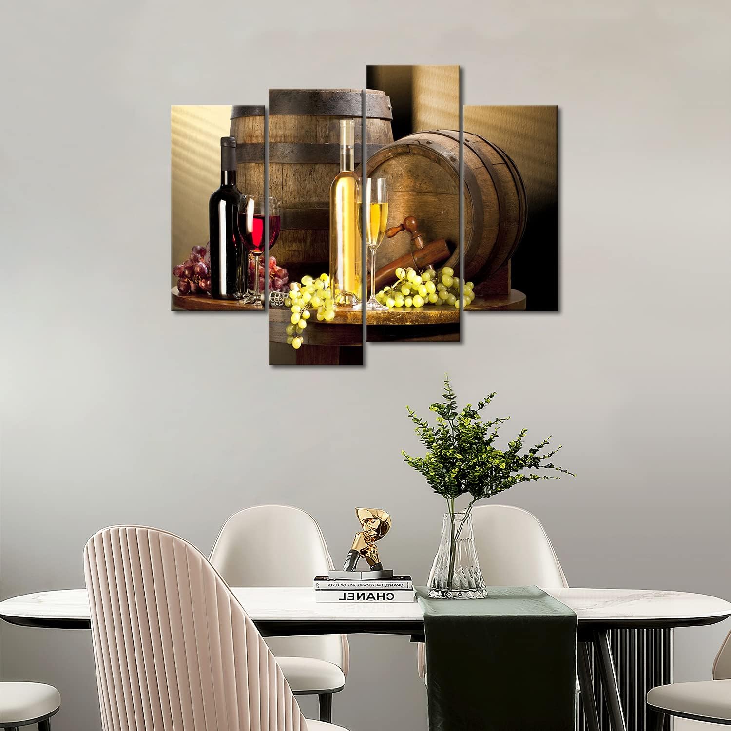 Wine Wall Art for Dining Room Wine Bar Wall Decor Kitchen Painting Pictures Print On Canvas The Picture for Living Room Kitchen Home Decor