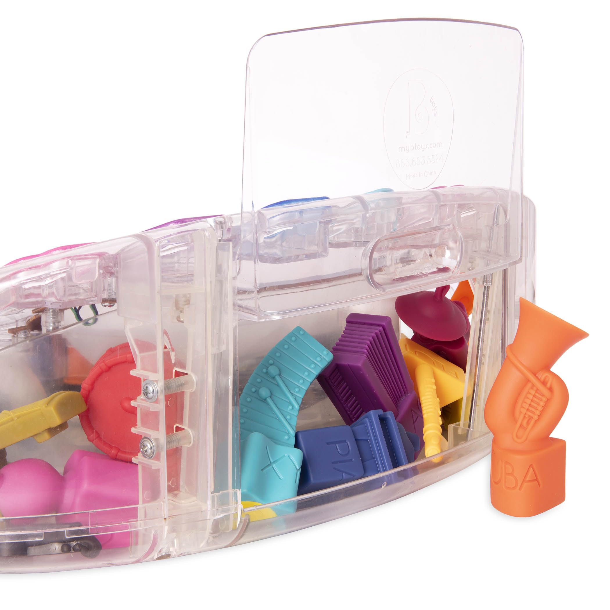 B. toys - Sinfonia in B. - Giocattolo musicale interattivo - 13 Strumenti musicali - Palco con canzoni e luci - Orchestra interattiva per bambini - 3 anni +