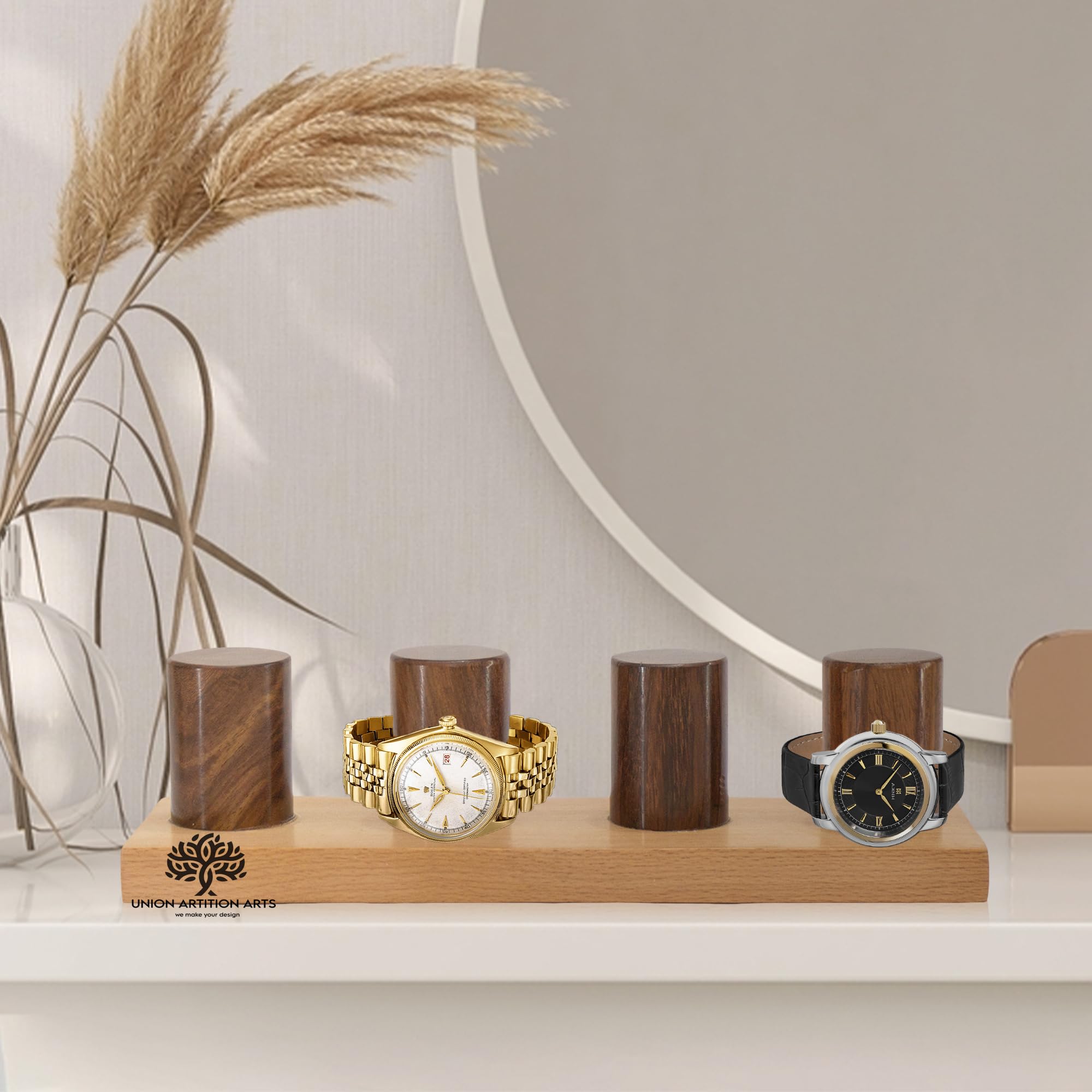 UNION ARTITION ATTS Wooden Watch Stand Handmade Wooden Watch Display Stand for Home Decor & Showroomhandmade in Wooden Watch Holder Stand for Watch Stands (B0CKS3LQVJ) Amazon Price History, Amazon Price Tracker