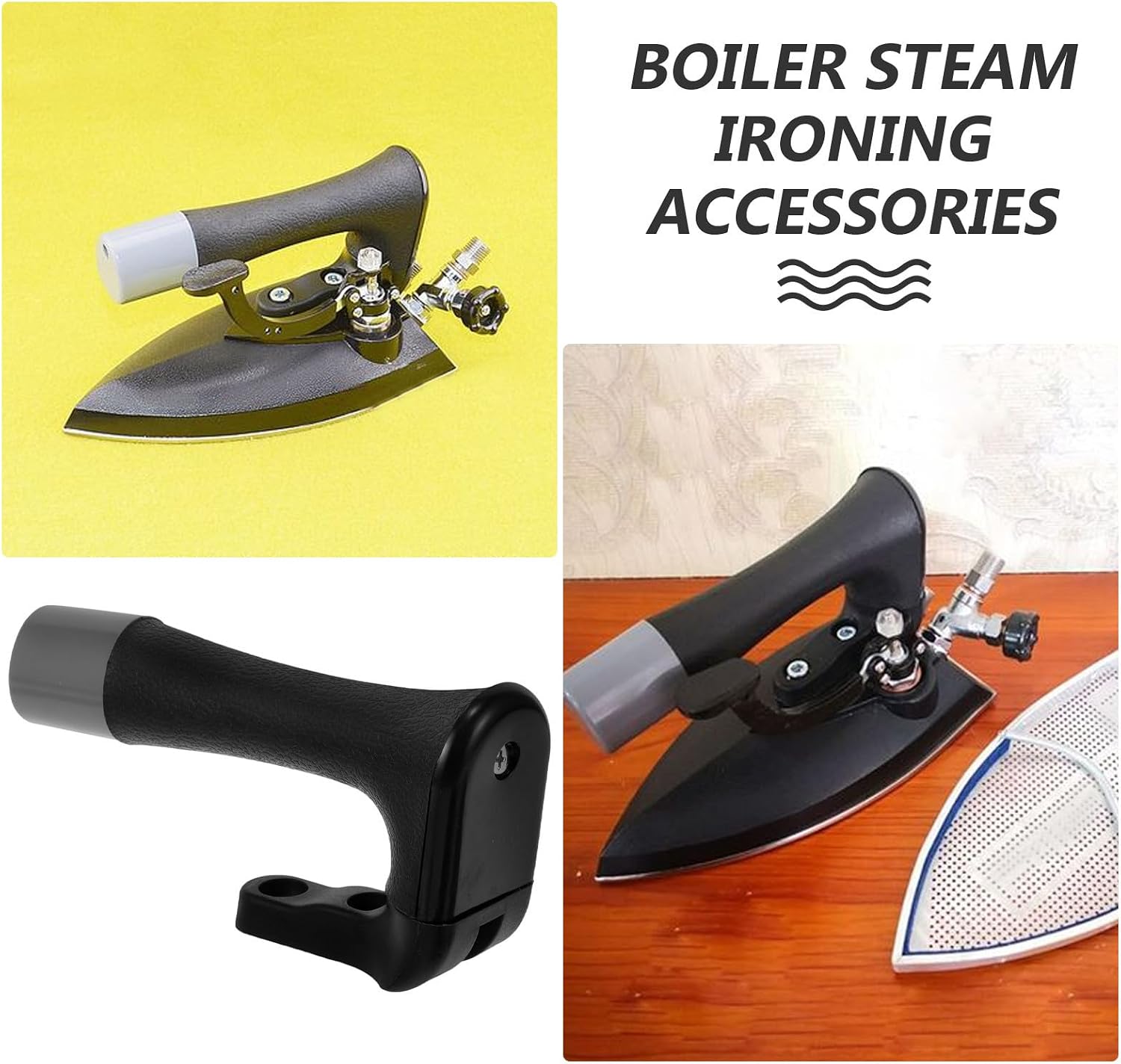 Garment Steamer Handle Replacement Part with High Temperature Resistant Plastic and Smooth Surface, Compatible with Steam Iron and Clothes Steamer for Comfortable to Hold