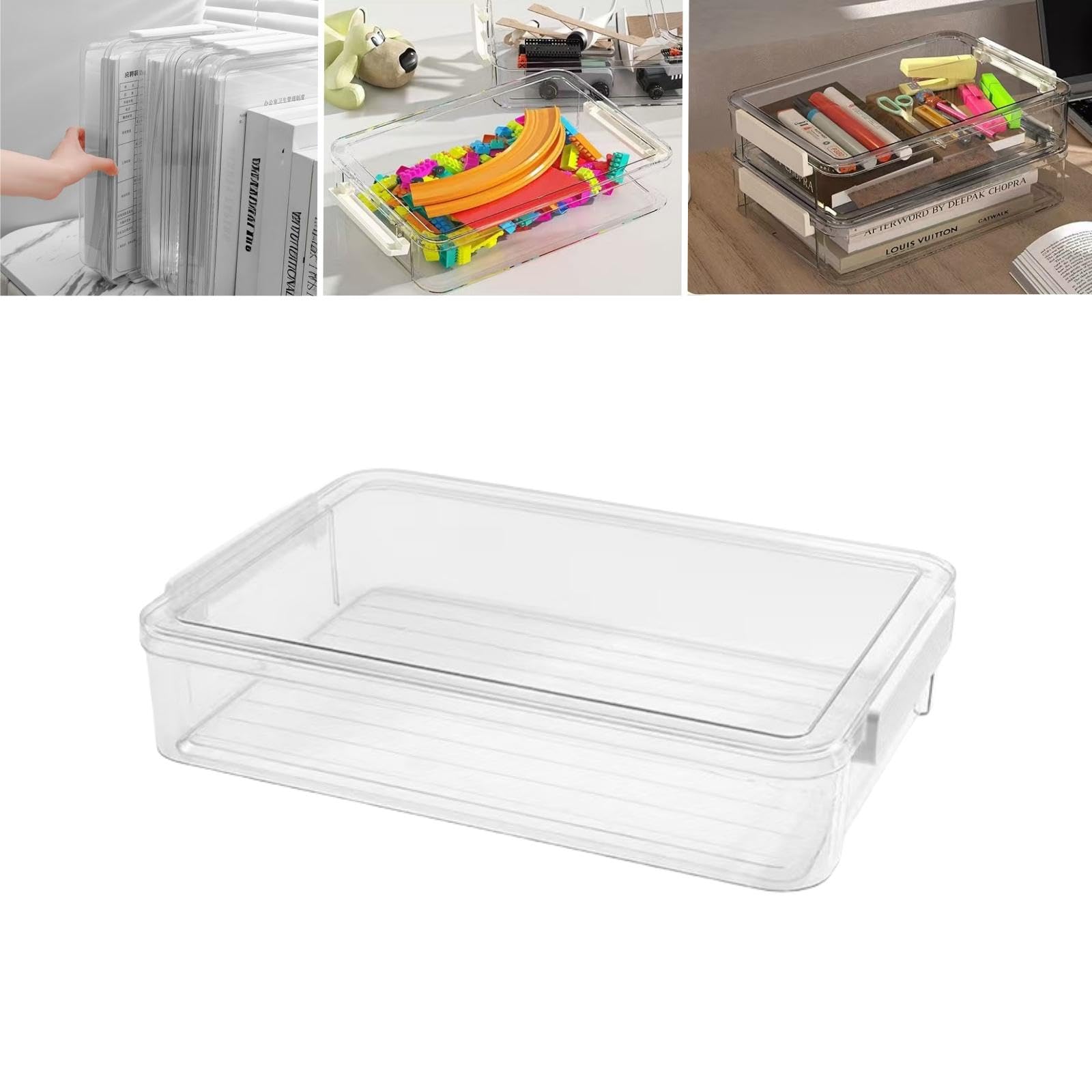 収納ケース 防塵木質収納ケース 蓋付きt6 Amazon.co.jp: 書類収納ケース A4 蓋付き クリア デスクトレー レター