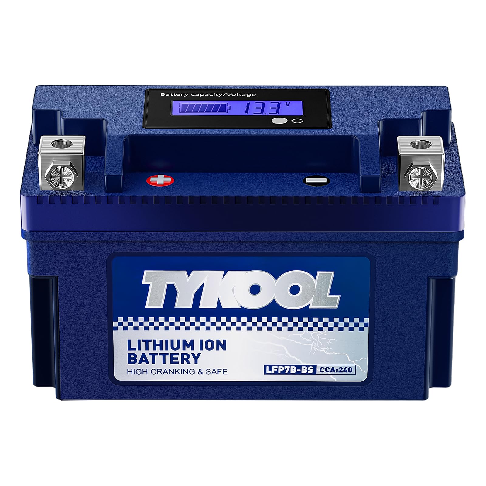 TYKOOL YT7B-BS, 240 CCA, 3X Cranking Amps,5X Life, High Performance Lithium LiFePO4 Motorcycle Battery,12V 4Ah,Fits for ATV,Fits for Ducati 1198cc,BRP (CAN-AM) 450cc ATV,Yamaha 125cc,150cc Scooter