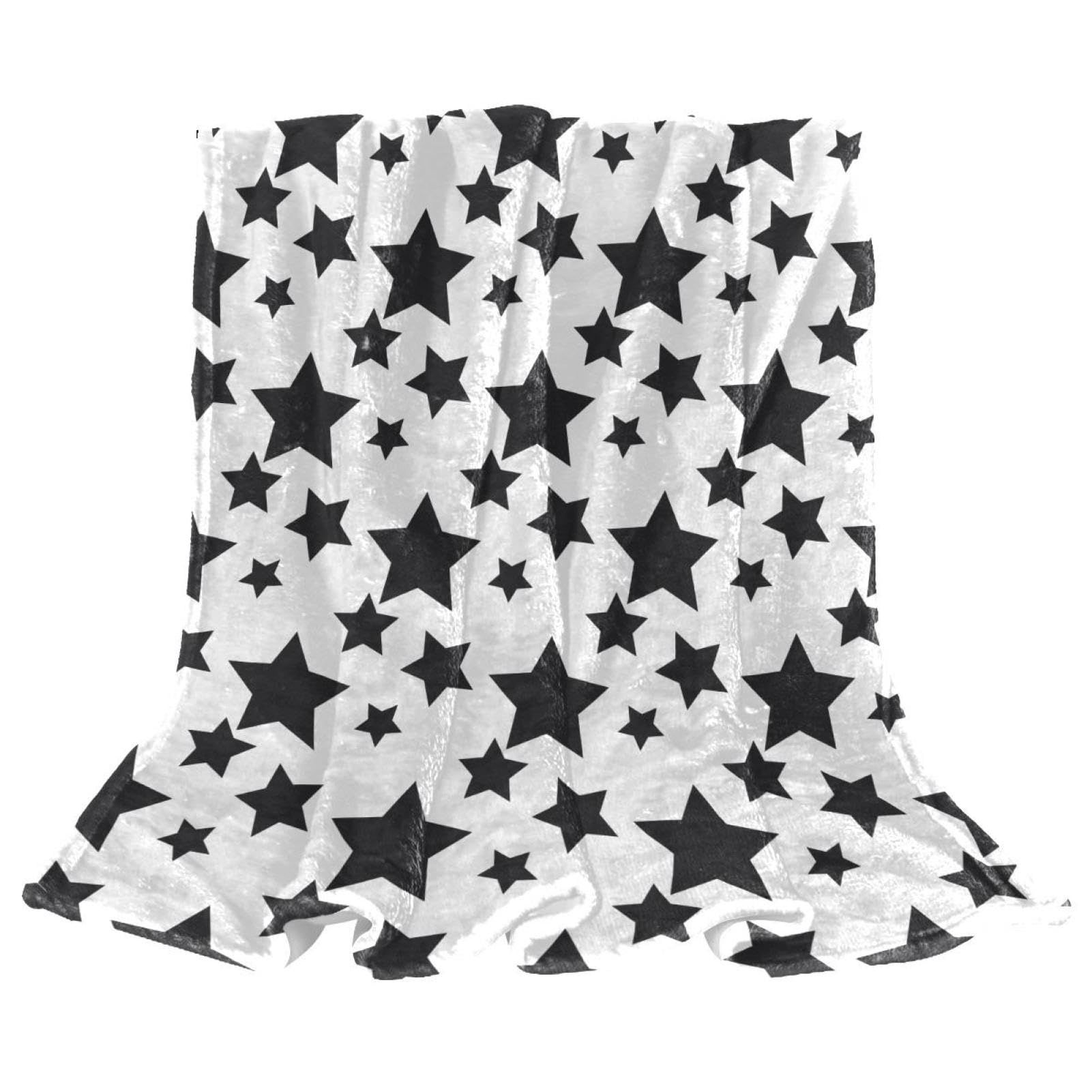Couverture polaire étoiles contre le froid jeté de canapé microfibre chaude