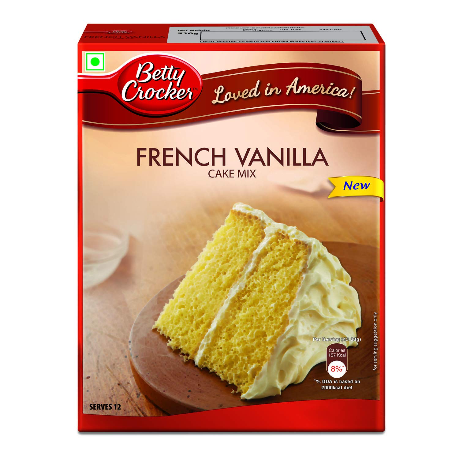 Betty Crocker Super Moist Cake Mix, French Vanilla Flavor 520 G And Cake Mix, Triple Chocolate Brownie, 425 Gram