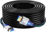 4k HDMI câble 50 FT,Haute vitesse HDMI 2.0 Cord, support 4K@60Hz, ARC, HDR, 3D, Ethernet, compatible avec TV, - C'est quoi, ça ? PS4/5, Xbox, Projecteur, Soundbar, Sky, PC, portable