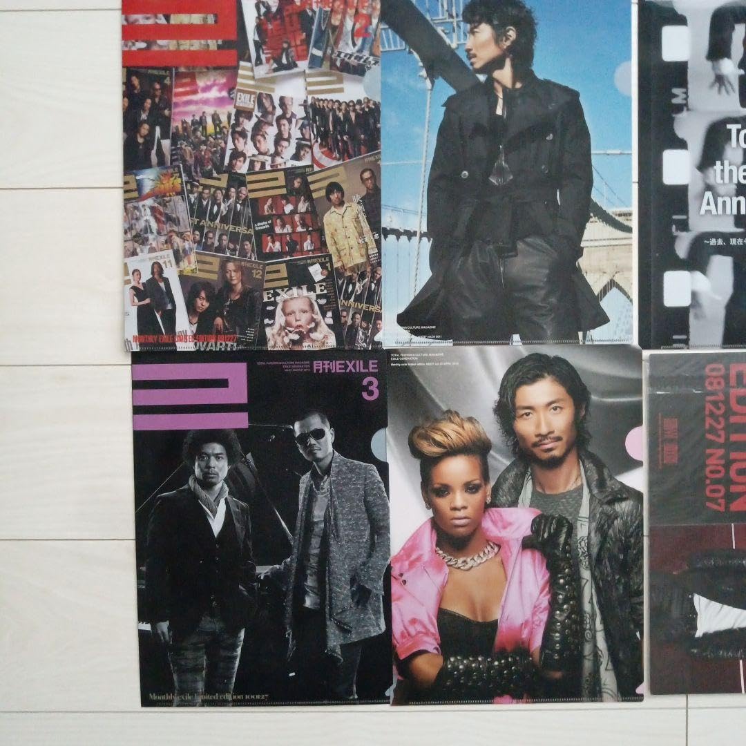 Amazon.co.jp: EXILE クリアファイル 14 枚 ＋2点 月刊EXILE : 文房具