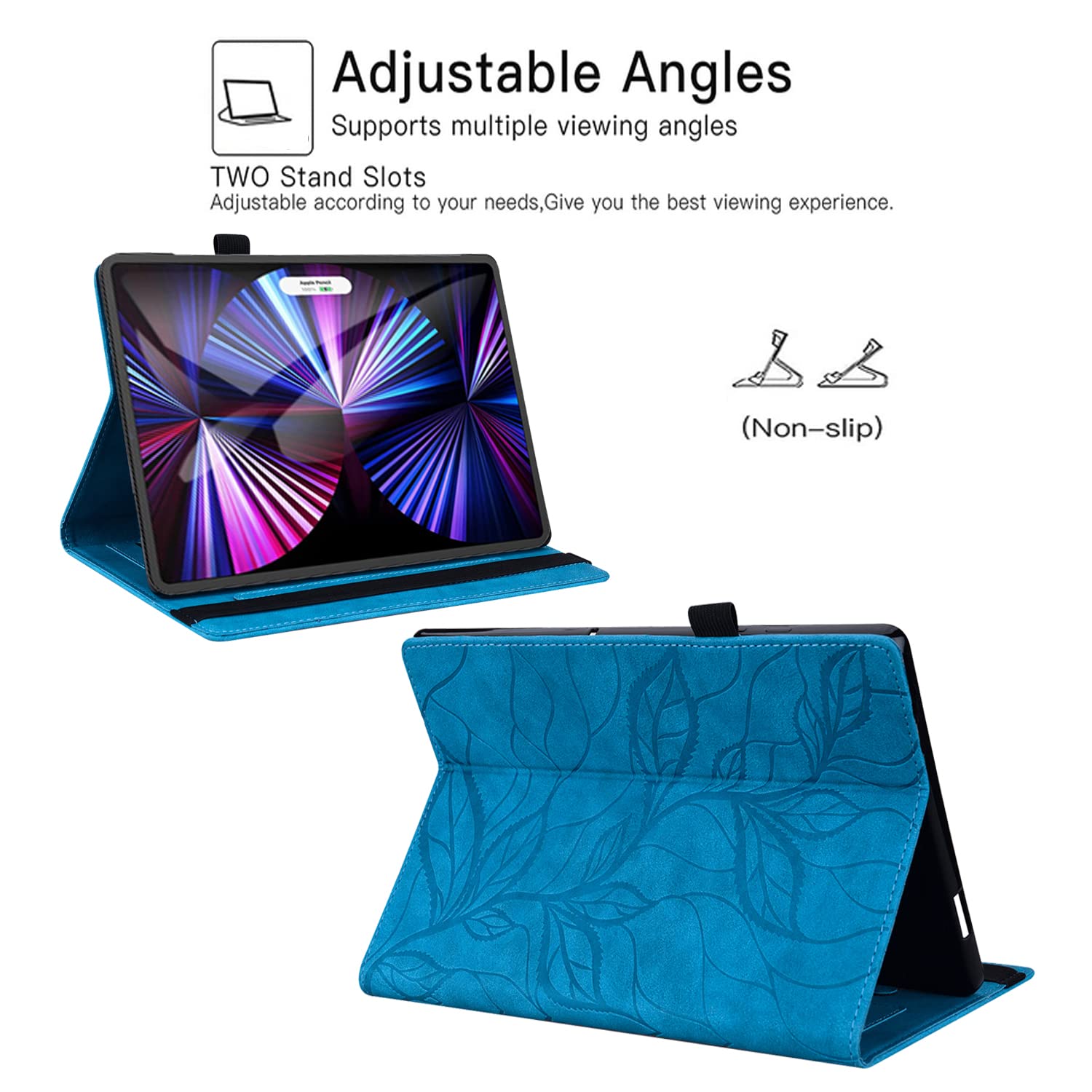 Dteck Smart Case For IPad Pro 13 Inch Case(M4) 2024, Shockproof Slim Stand Hard Back Shell Smart Folio Flip Protective Cover,Gold - View #10