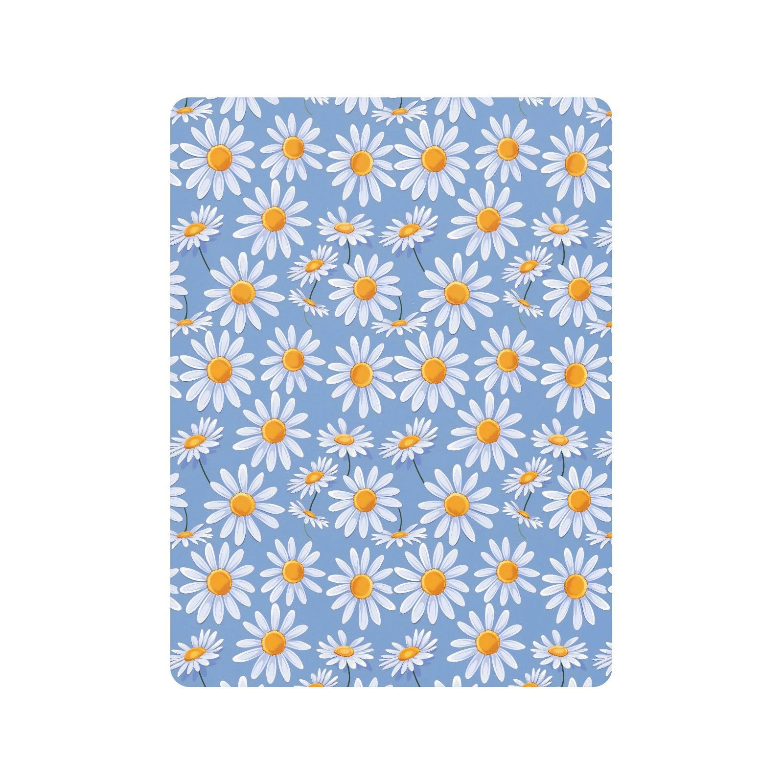 Sábanas de algodón para cuna de bebé, niños, niñas, diseño floral de margaritas, suave, para decoración de guardería, 1 paquete de sabanas para cuna