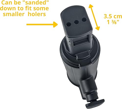 Miniatura 4 de Foretra - Extensión de soporte para paraguas el extensor se adapta a la mayoría de carritos de golf o carrito de golf con una apertura de 1 38