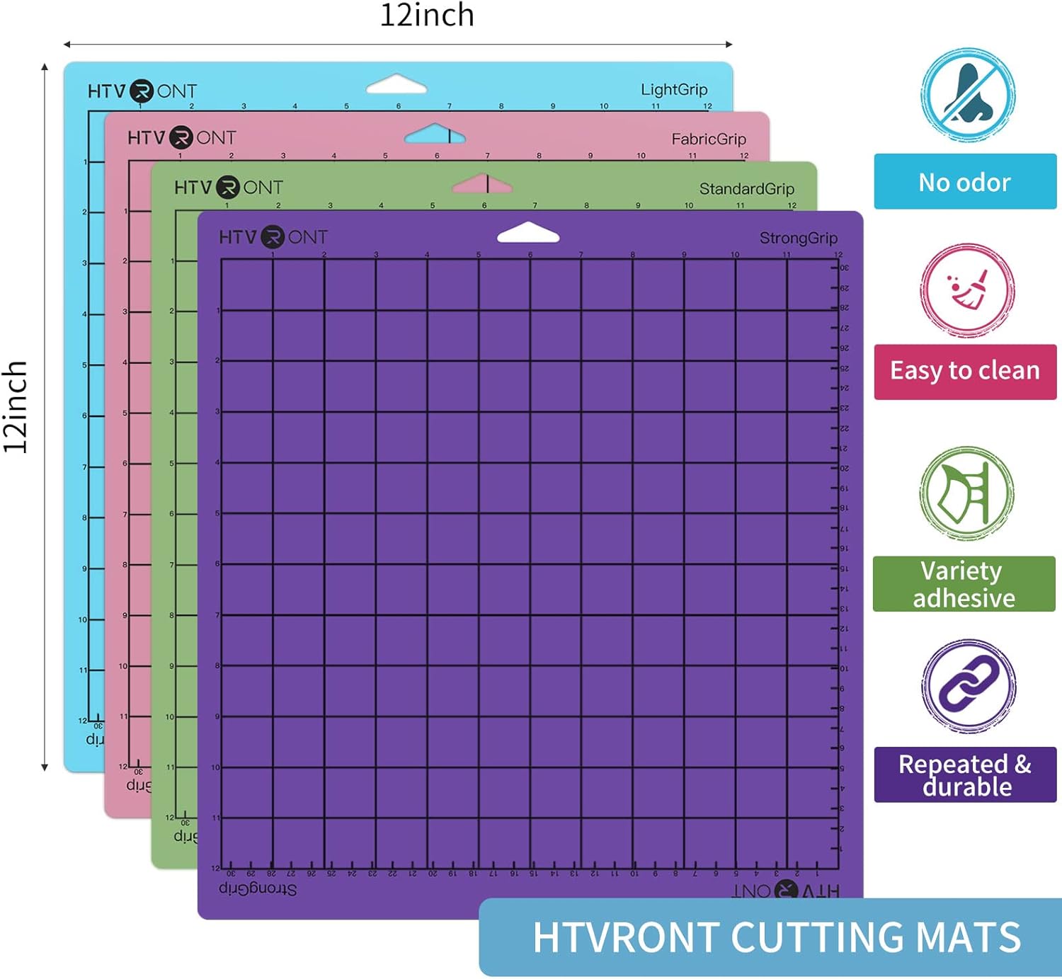 Buy HTVRONT Cutting Mats for Cricut, 6 Pack Cutting Mats 12x12 for