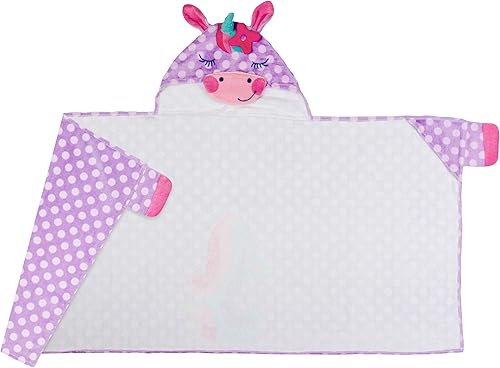 Miniatura 2 de Stephen Joseph, Toalla de playa con capucha para niños, toalla para niñas y niños, cubierta de piscina, súper absorbente, lindos personajes,