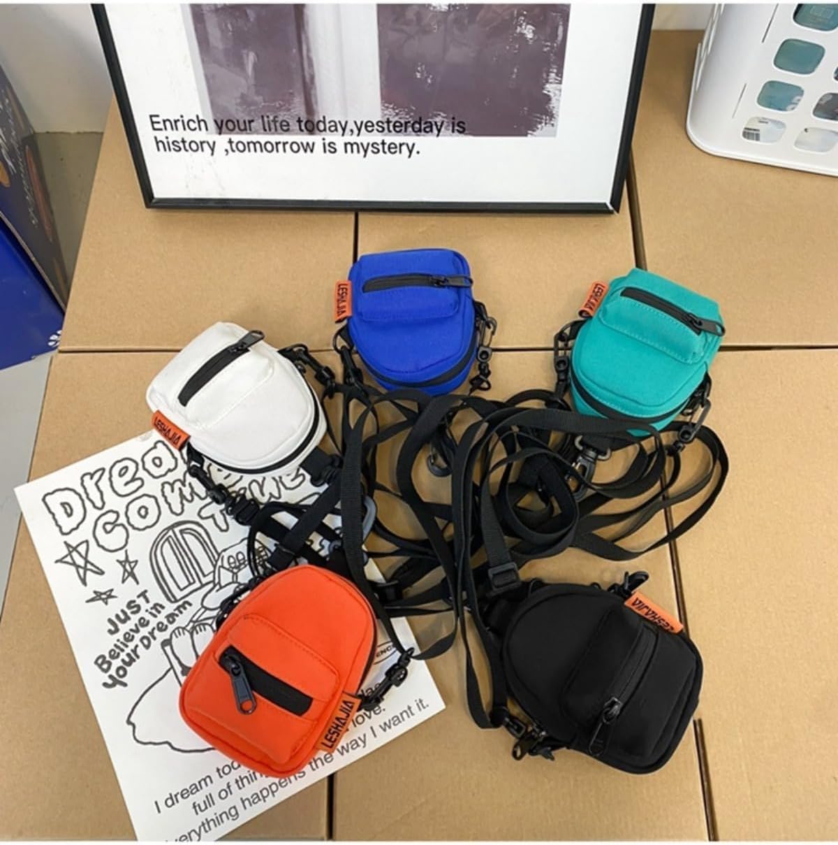 Mini Backpack Keychain Wallet - Cute Cosmetic Bag for Women, Key Pocket Wristlet with Card Slots & Organizer - Image 6