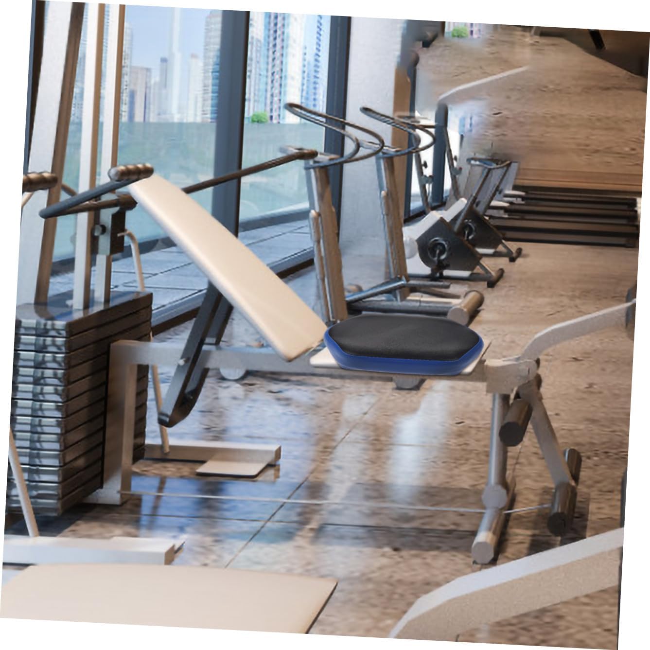 Comfortable Rowing Machine Seat Cushion PU Leather Pad for Fitness Equipment Ergonomic Design for Home Gym Use Non-Slip and Sturdy