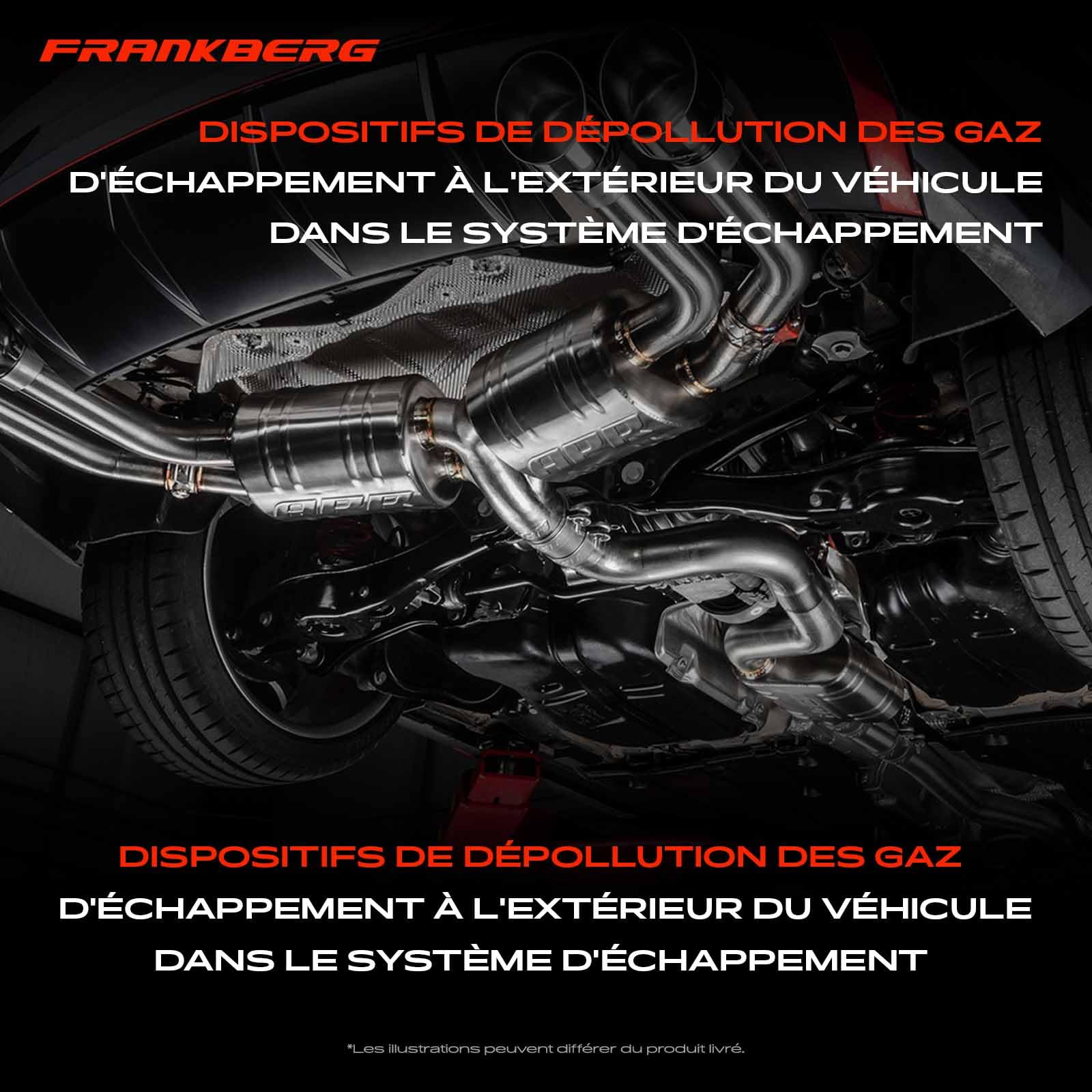 Frankberg Convertisseur catalytique essence | Compatible avec: C1 PM PN, Aygo B1