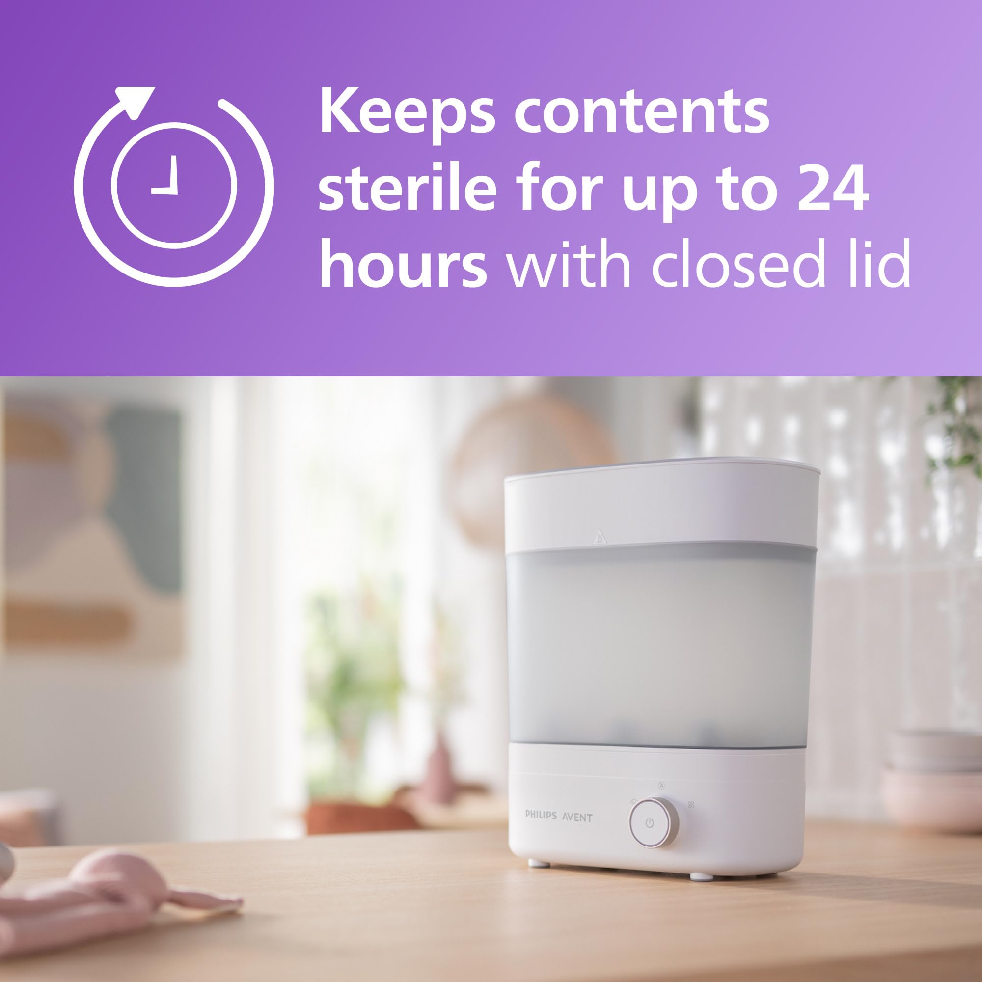 AVENT Premium Electric Steam Sterilizer and Dryer for Baby Bottles