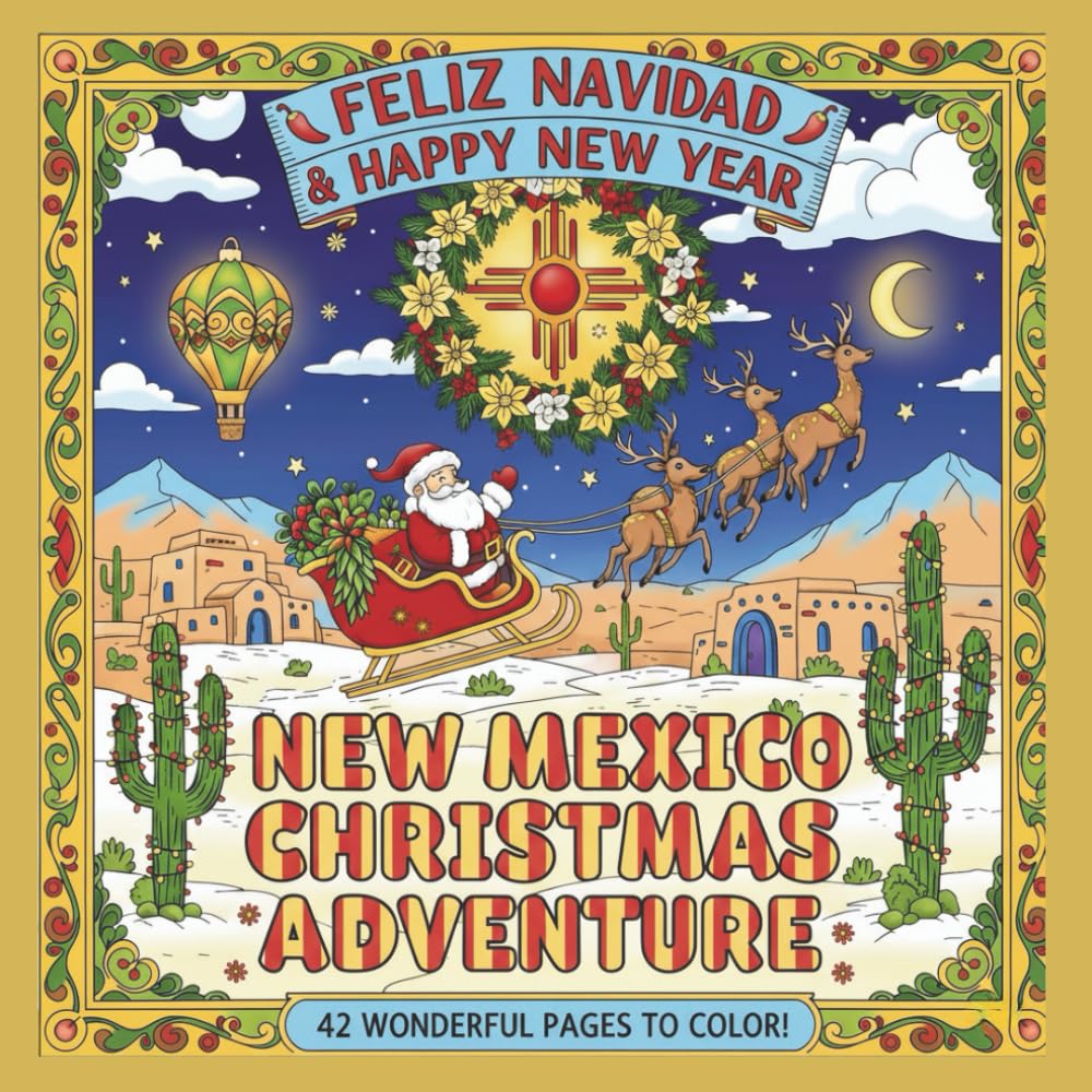 New Mexico Christmas Adventure Coloring Book