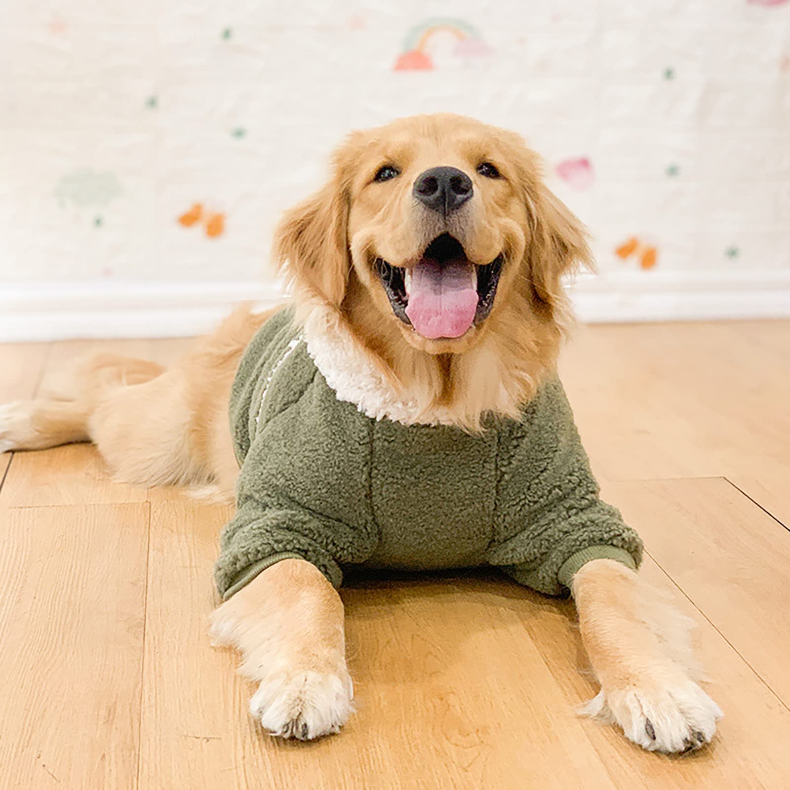 小型犬用 パーカー付き・寒さからワンちゃんを守る 暖かいもふもふの