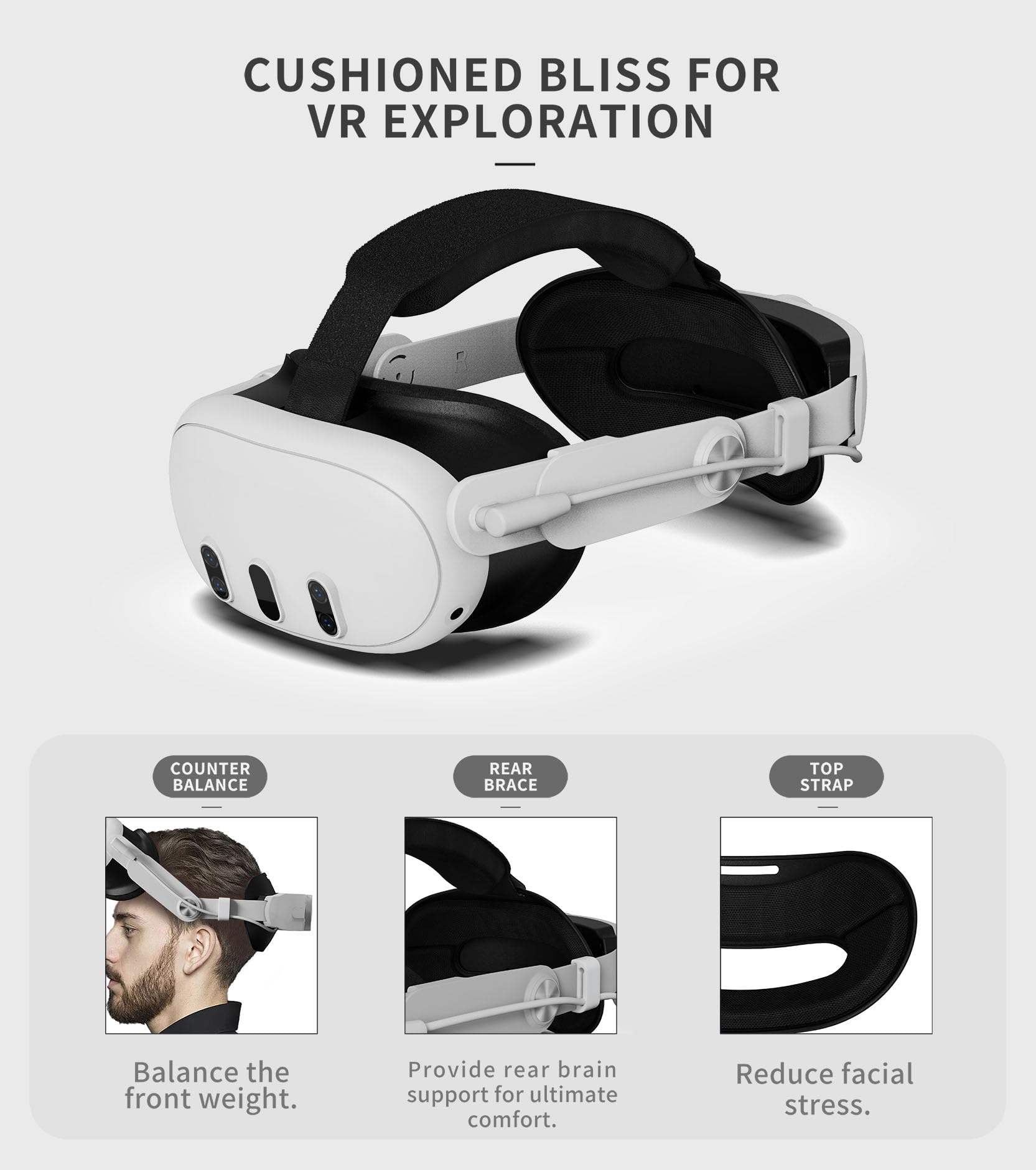 Amazon.com: Colelulu Battery Head Strap for Meta Quest 3S, Quest 3 