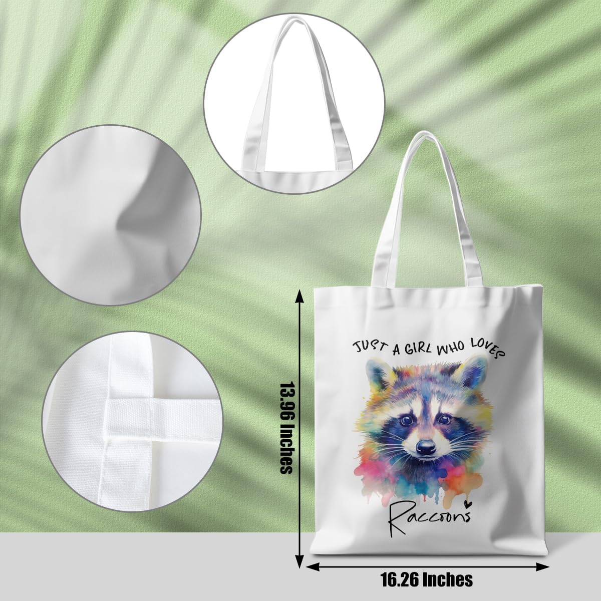 Dog Lovers Gifts Tote Bag, Capybara Frog Animal Cow Horse Raccoon Lovers Gifts for Women Reusable Grocery Bags - Image 4