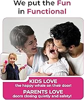 Vista 6 de Tope de puerta a prueba de bebés, protectores de pellizco de puerta que protegen los dedos de los niños y las colas de PET. Protectores de dedos