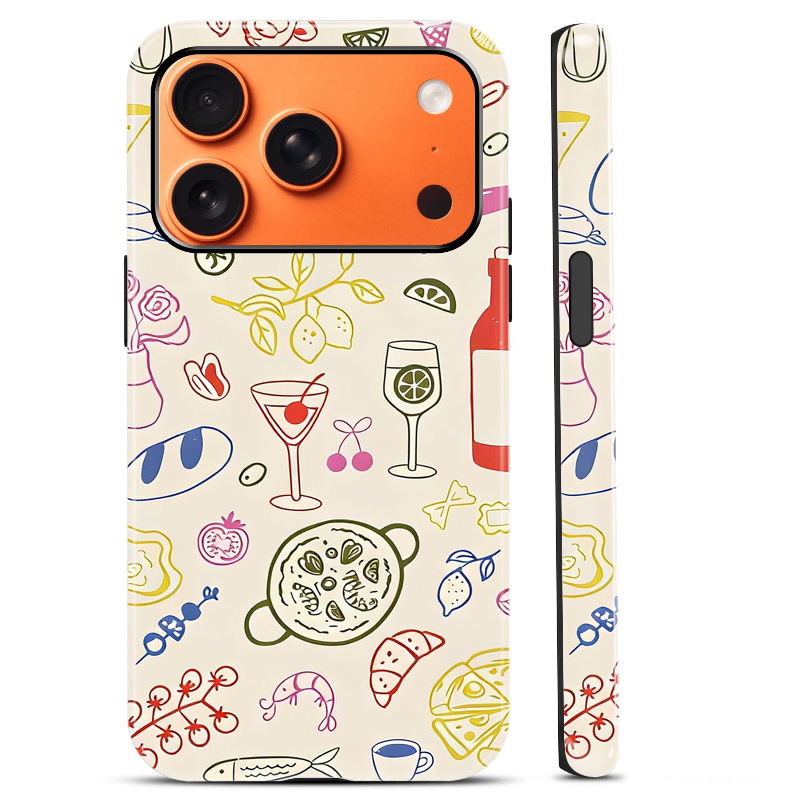 Coque iPhone 17 Pro Max mignonne d'été en silicone TPU antichoc Funda - 8