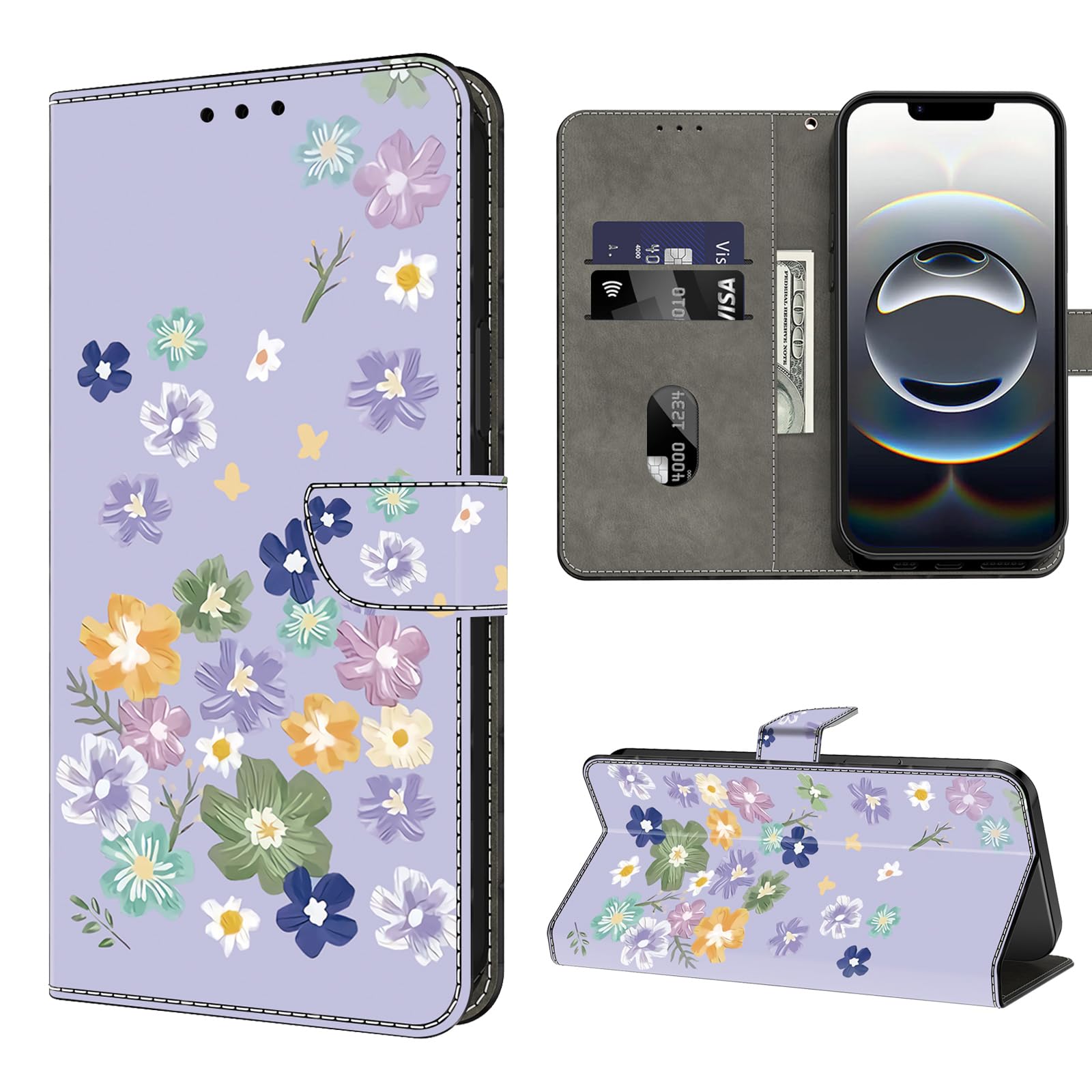 VODEFOX Case for Samsung A16 5G Case Wallet,Samsung Galaxy A16 Phone Case Wallet,Flip Folio PU Leather Protective Cover with Card Holder for Samsung