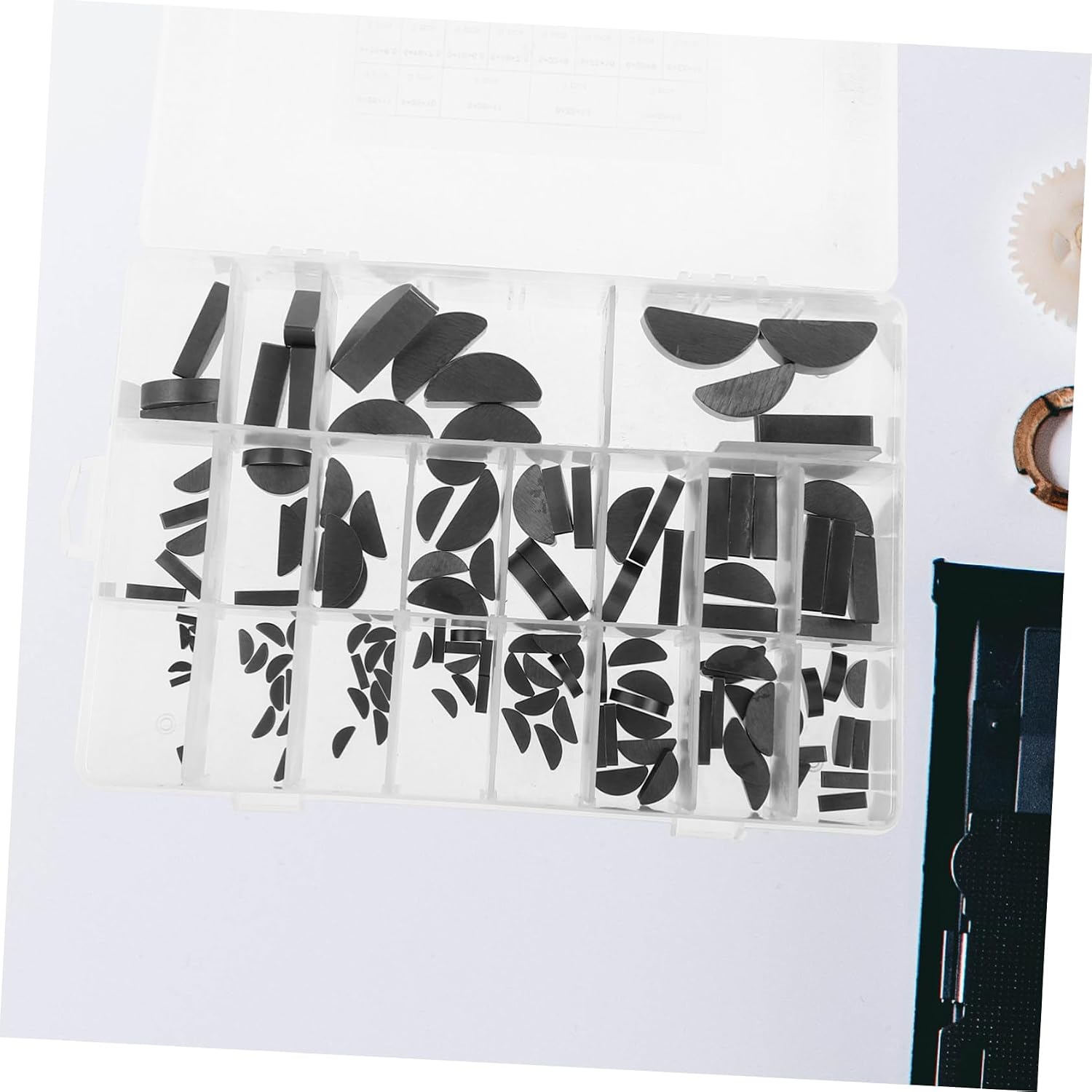 Crescent Key Set Full Woodruff Key Assortment Kit Carbon Steel Assortment Set