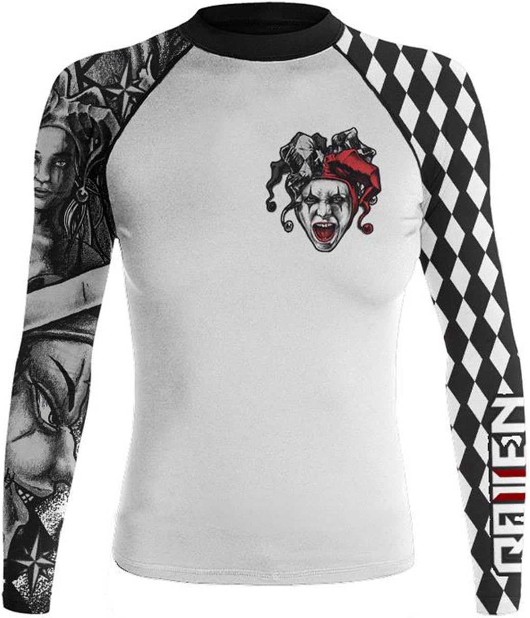 Raven Fightwear Women's The Harlequin Serenity Rash Guard MMA BJJ White