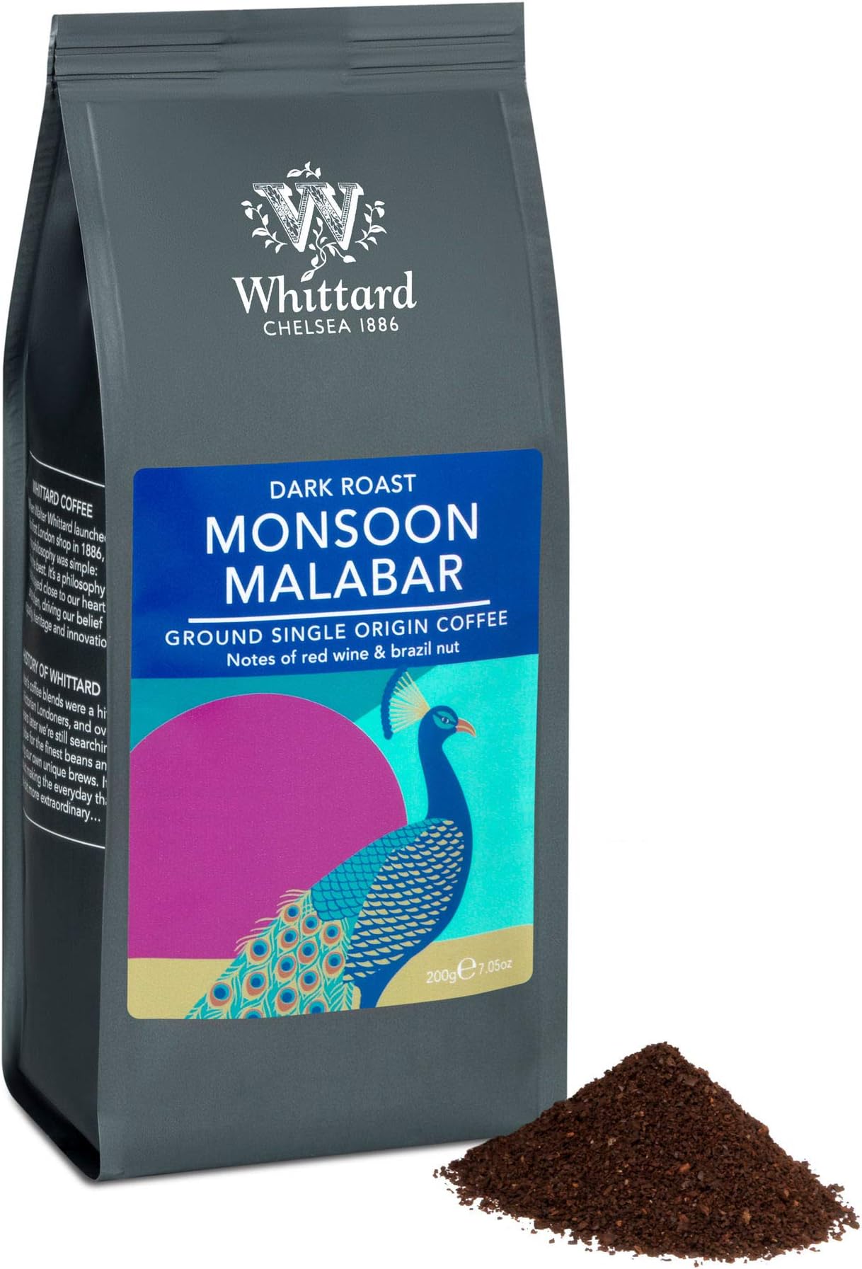Whittard Monsoon Malabar Ground Coffee 200g
