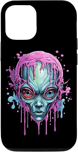 iPhone 14 Pro Colourful alien skull Case