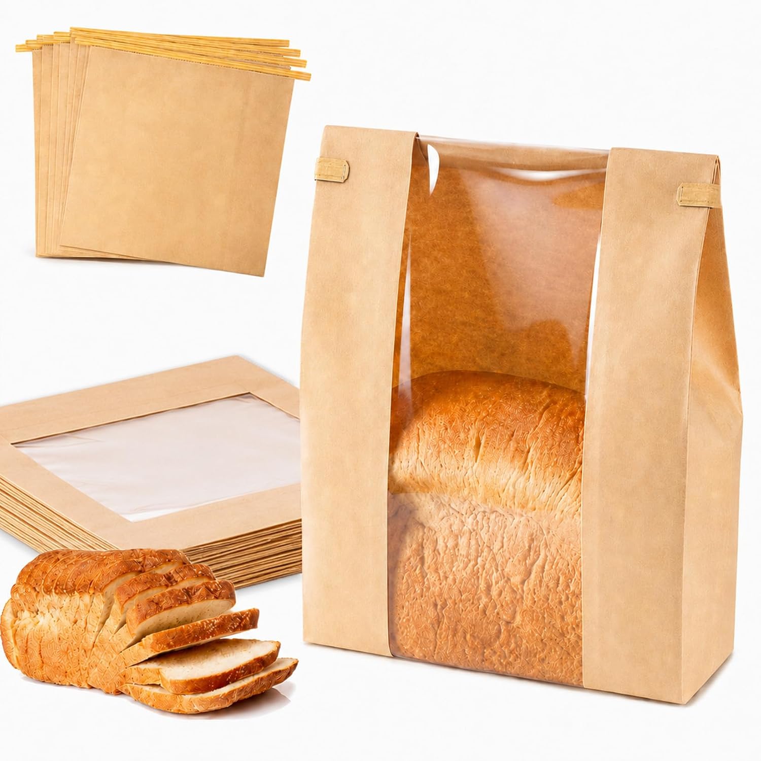 MAQIHAN 33 Bread Bags for Homemade Bread - Sourdough Bread Storage Bags