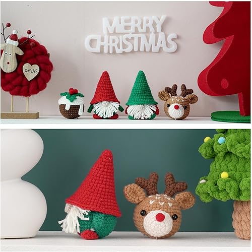 Miniatura 7 de Moxzuueo Kit de ganchillo para principiantes, kit de ganchillo con tutoriales de video paso a paso, paquete de inicio de tejido para adultos y