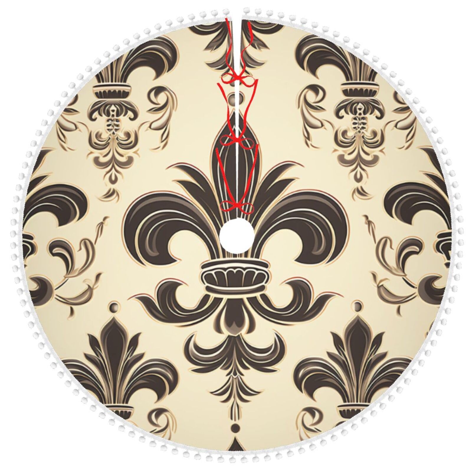 Jupe de sapin de Noël chevalier 121 cm double couche vacances