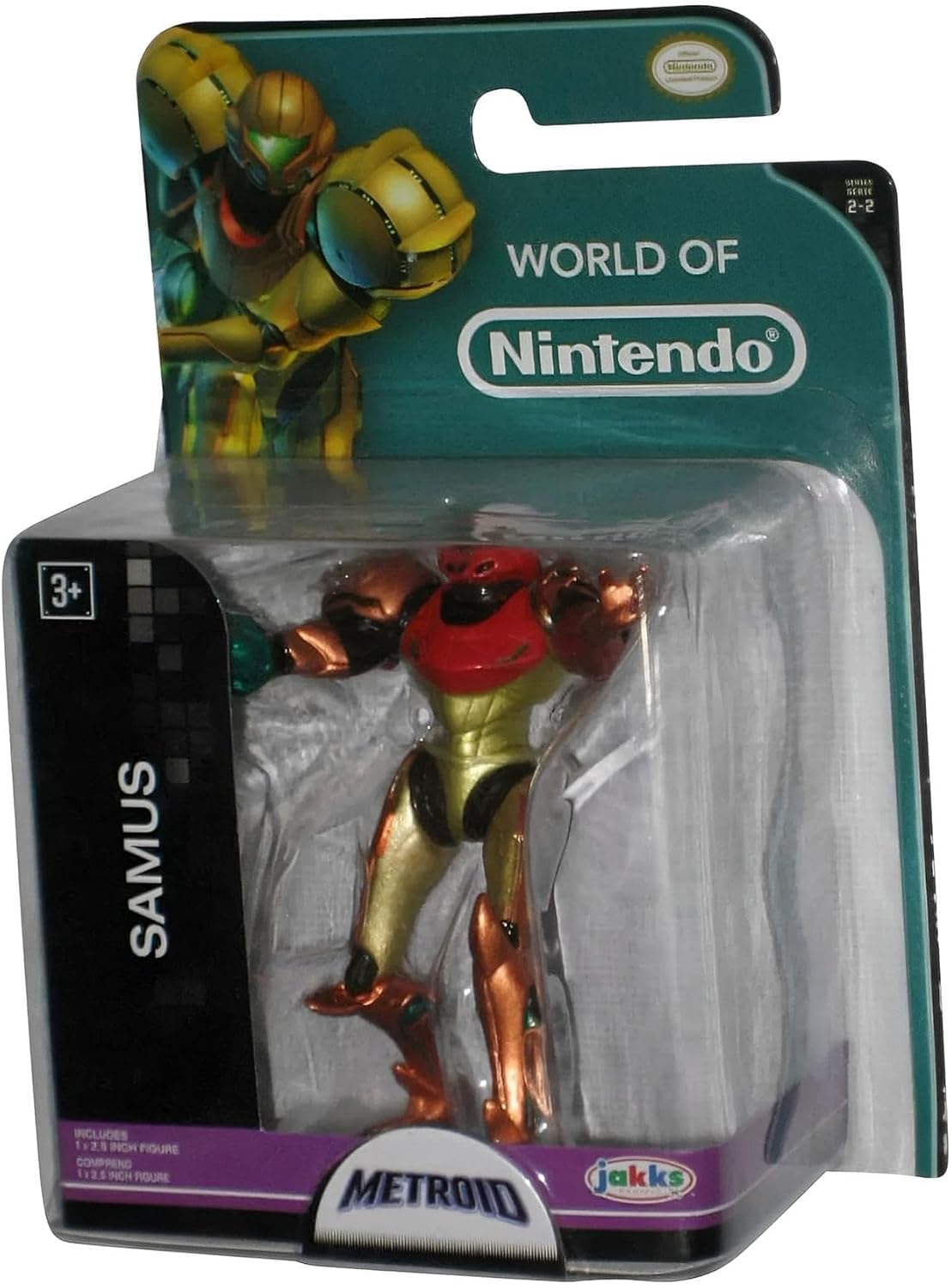 Jakks Pacific World of Nintendo 2.5" Mini Figure: Metroid Samus