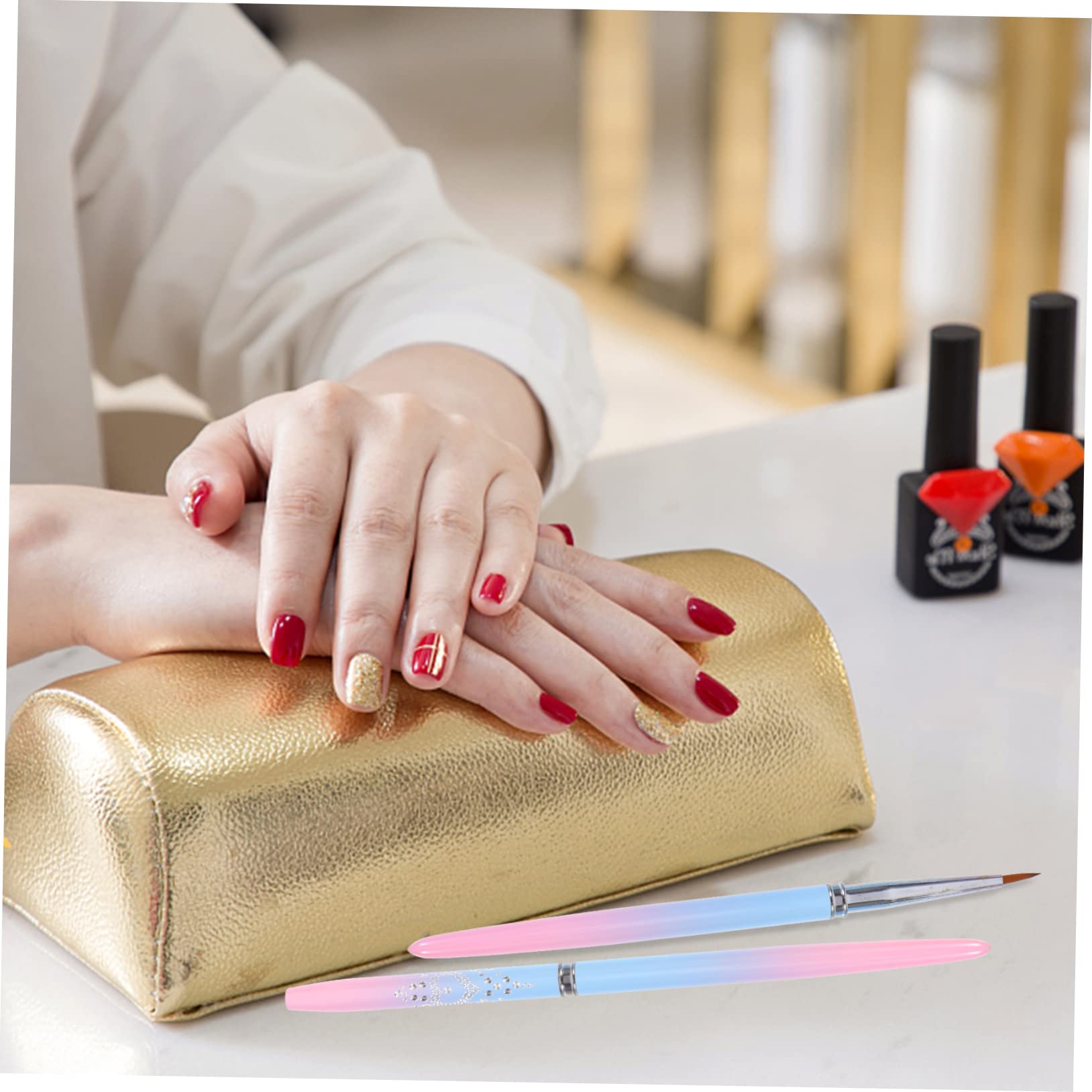 Healeved 15piezas Pinceles Para Decoración De Uñas Herramientas De Manicura Pinceles De Dibujo Para Efectos De Arte Uñas Para Salones y Uso Casa