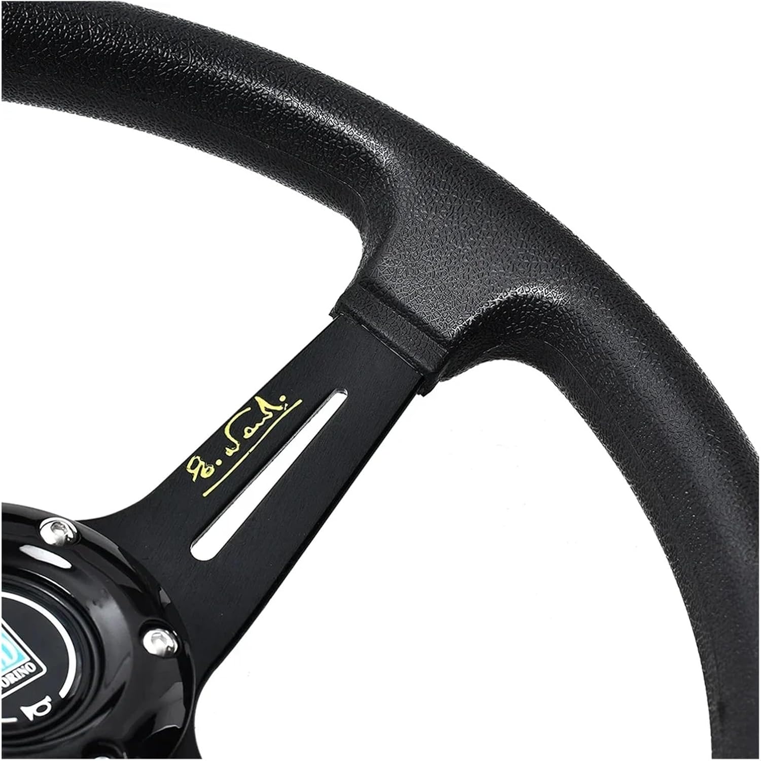 Inch ND PU Auto Racing Steering Wheels Universal Deep Corn Drifting Sport Wheel with Logo(PU-A)