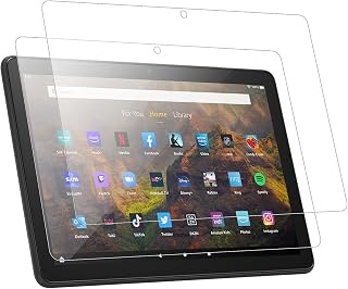 Screen Protector for Amazon Fire HD 10/Fire HD 10 Plus/Fire HD 10 Kids/Fire HD 10 Kids Pro 10.1Inch, KZIOACSH 2Pack HD Clear 9H Anti-Scratch Tempered Glass Film Touch Sensitivity Screen Protector