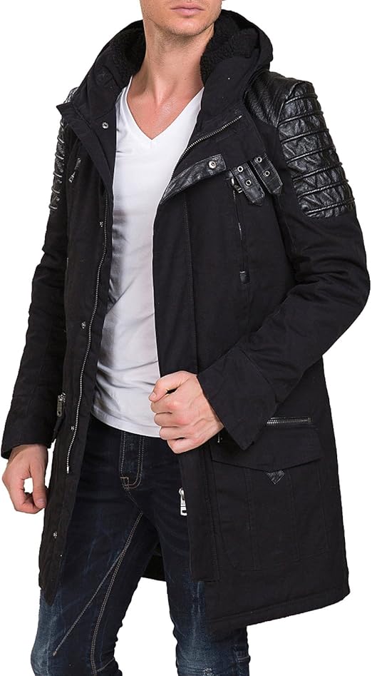 Redbridge Abrigo para Hombre Negro: Amazon.es: Ropa