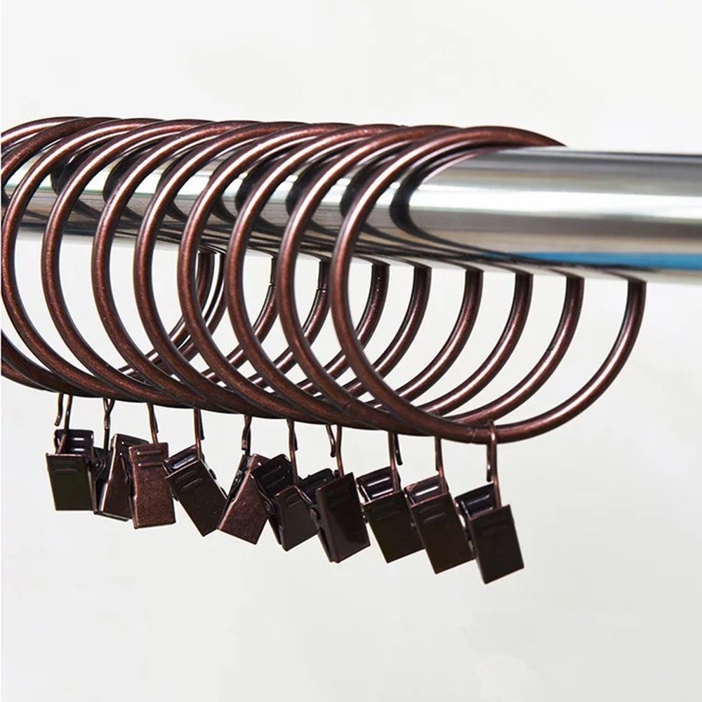 HD6063 Confezione da 14 Anelli per Tenda tendaggi con Clip, 6,3 cm Diametro Interno Antique Copper