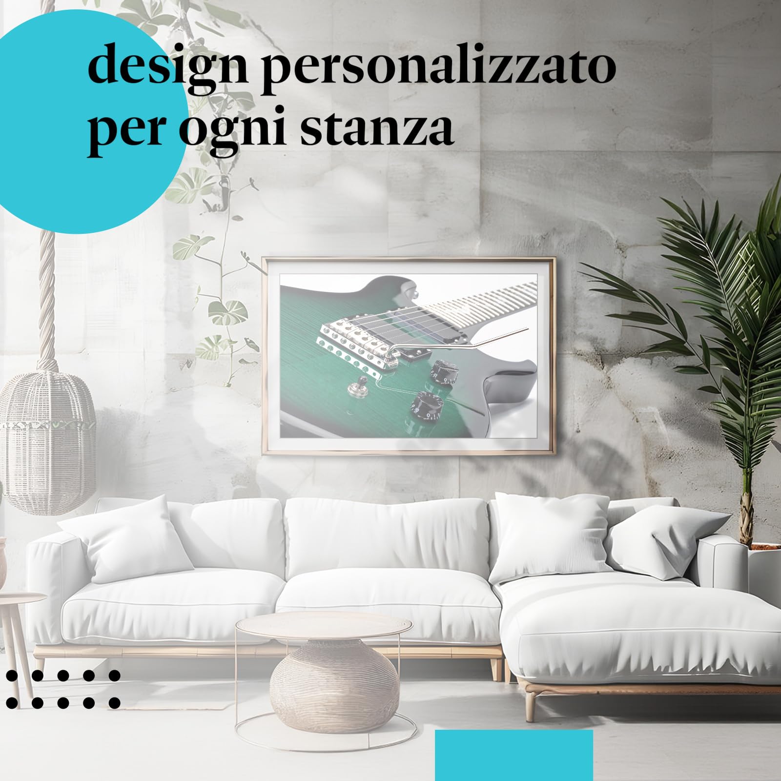Postereck - 0931 - Chitarra elettrica, strumento musicale, suonare, band, rock - Decorazione da Parete, Stampa Fotografica, Ideen Regalo, Stampa d'Arte - Tela - 100,0 cm x 75,0 cm