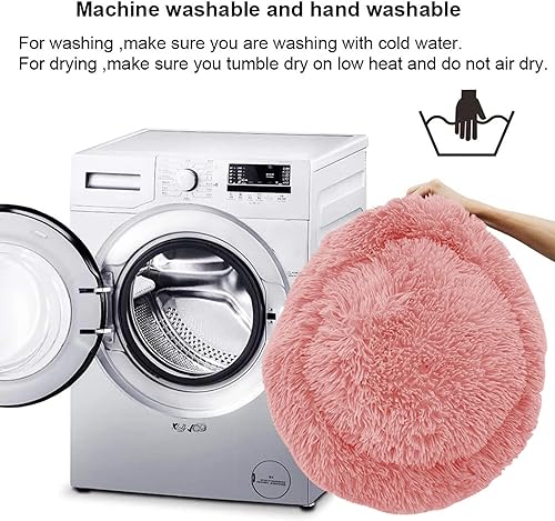 Miniatura 9 de Cama para perros pequeños, medianos y grandes, cama calmante de 20 pulgadas, lavable y redonda, suave cama para mascotas para cachorros y gatitos