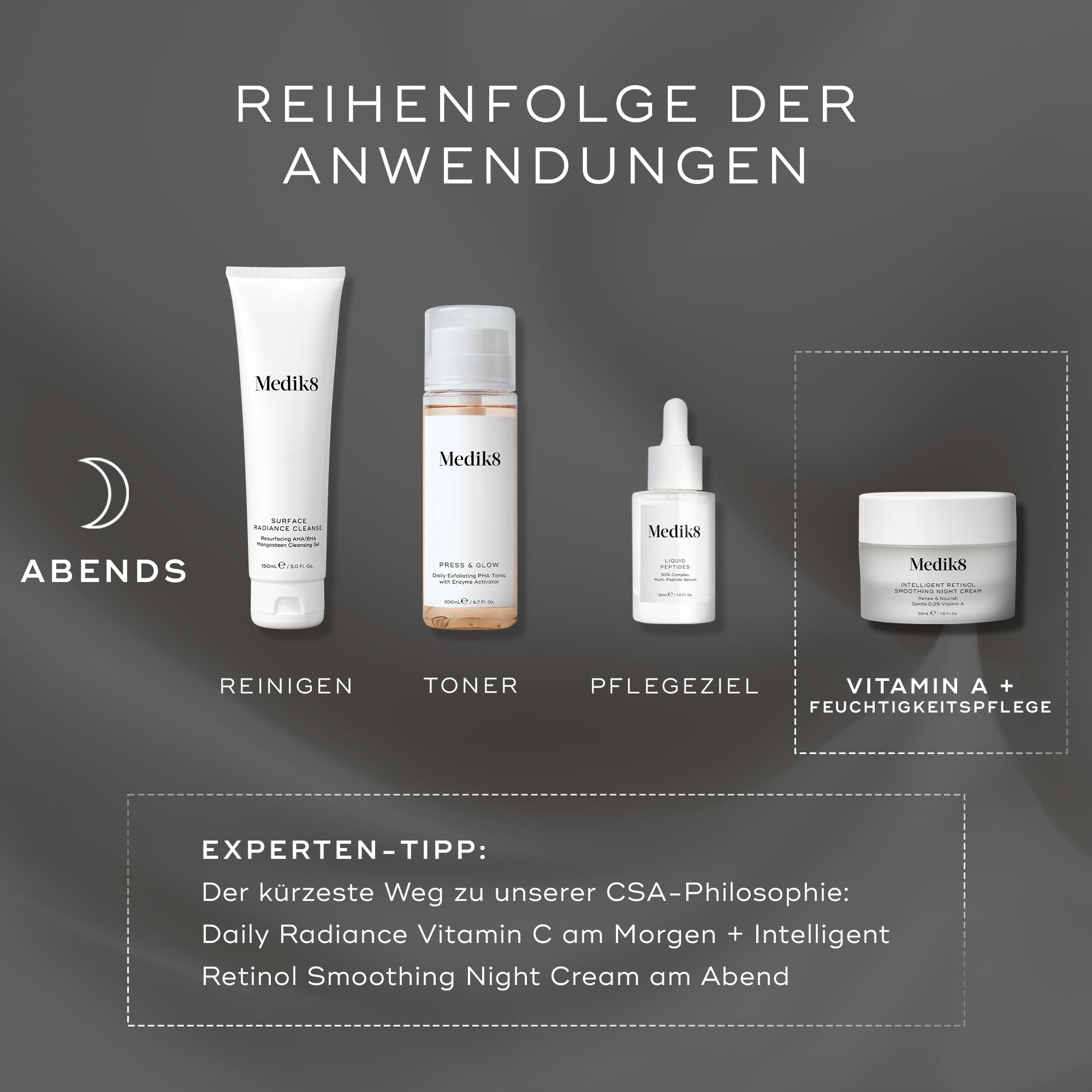 Medik8 Intelligent Retinol Smoothing Night Cream, 0,2% Vitamin A - 50 ml | Sanfte 2-in-1-Nachtcreme zur Regeneration und Pflege; für ein ebenmäßigeres Hautbild und antioxidativen Schutz