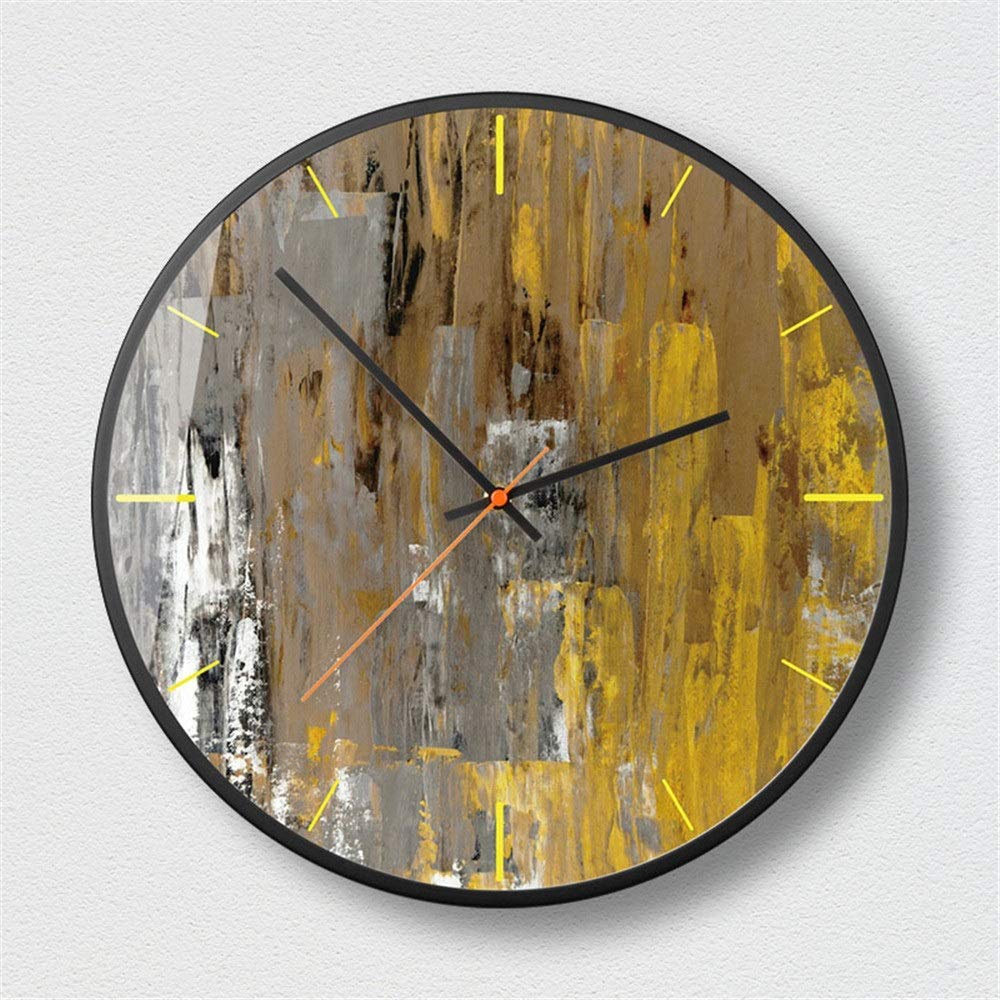 KRXSOBNV wall clock, Abstract Art Wall Clock Creative Decoration Living Room for Office(B)