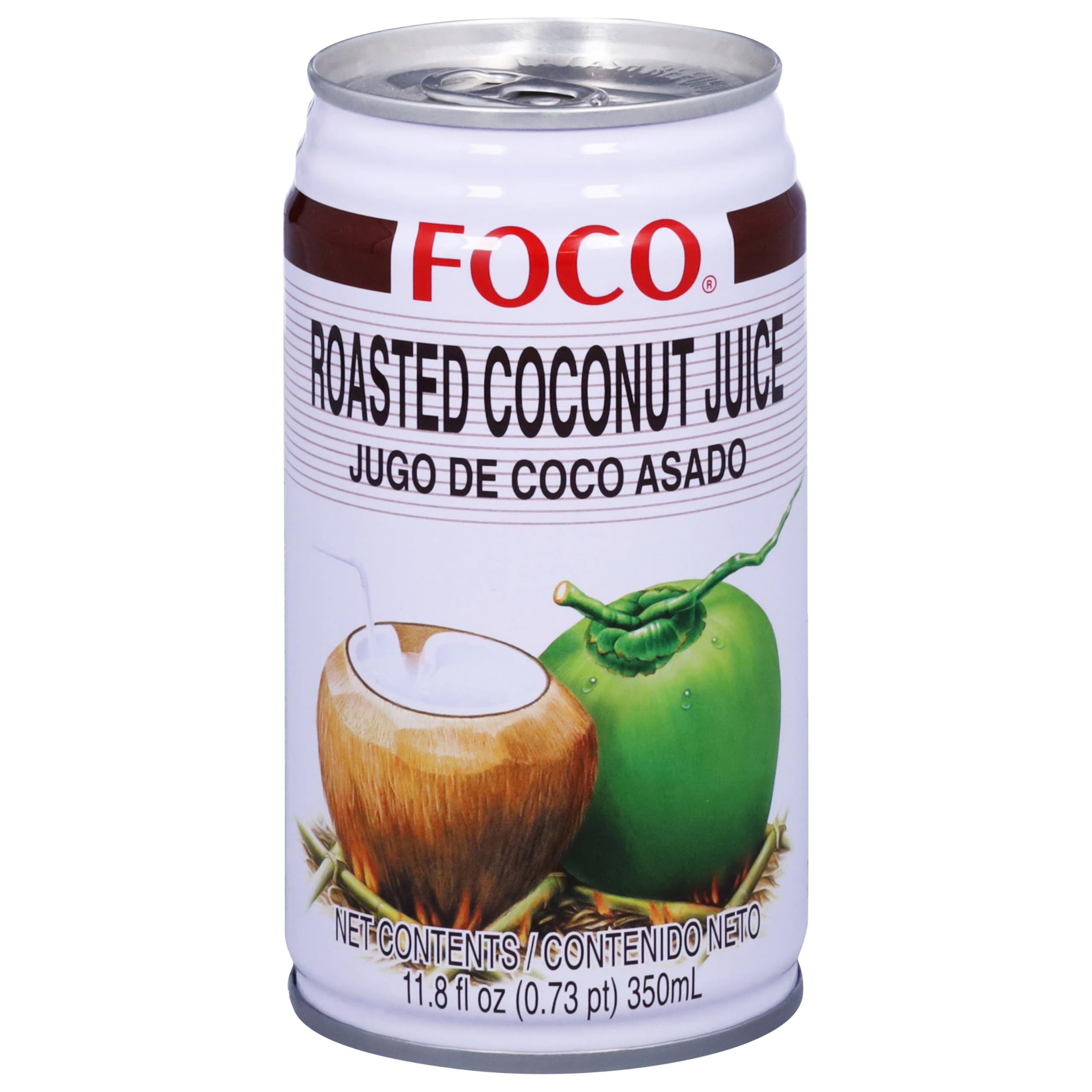 Succo di cocco tostato per la puple FOCO 350ml Thailandia - Set di 12 pezzi