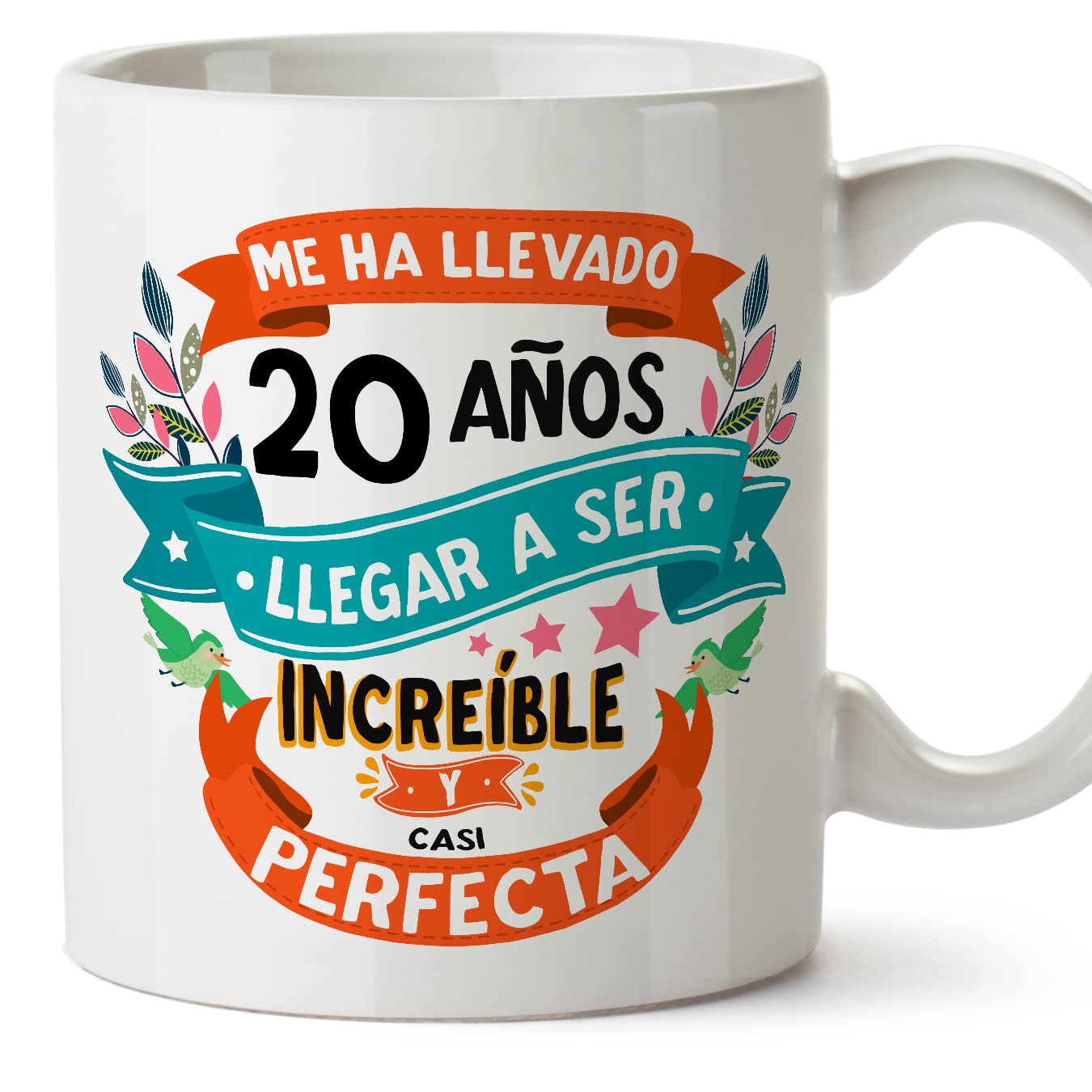 MUGFFINS Taza 80 Cumpleaños - "Me ha llevado 80 años llegar a ser increíble y casi perfecto - Regalos Desayuno Feliz Cumpleaños — view 157