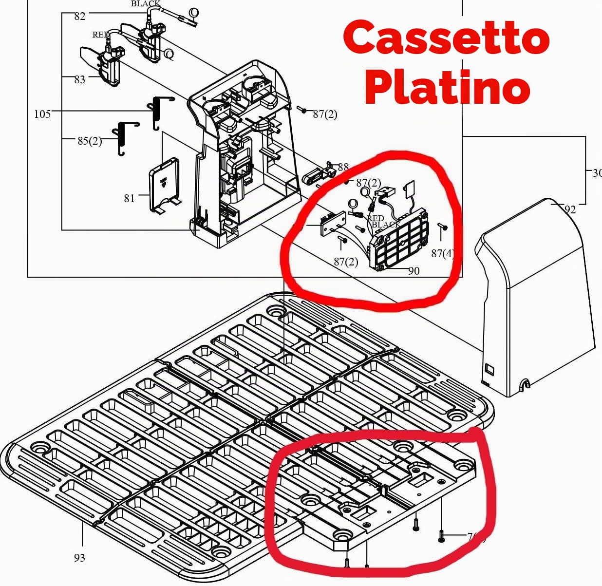 Worx - Stazione di ricarica per robot tosaerba Landroid S300 S450 S500 S700 M500 M700 M1000 L1000 tipo 1