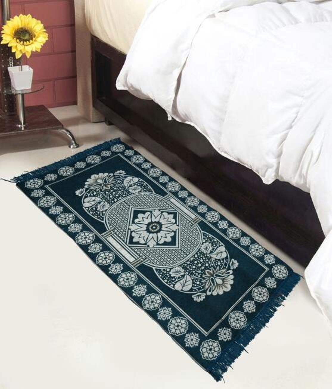 GoHome Polyester Bed Side Runner - 27"x60", Green