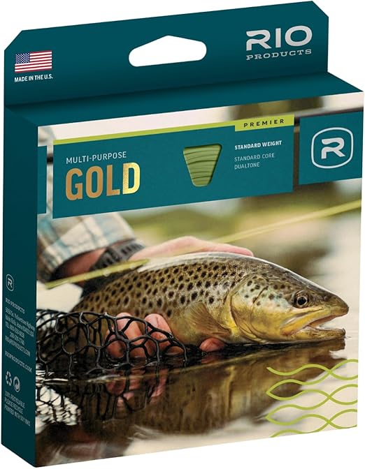 Rio Premier Gold Fly Line, Easy to Cast Flies from Size 2 to 22, Ultimate All-Around Fly Line with Ultra-Slick Performance