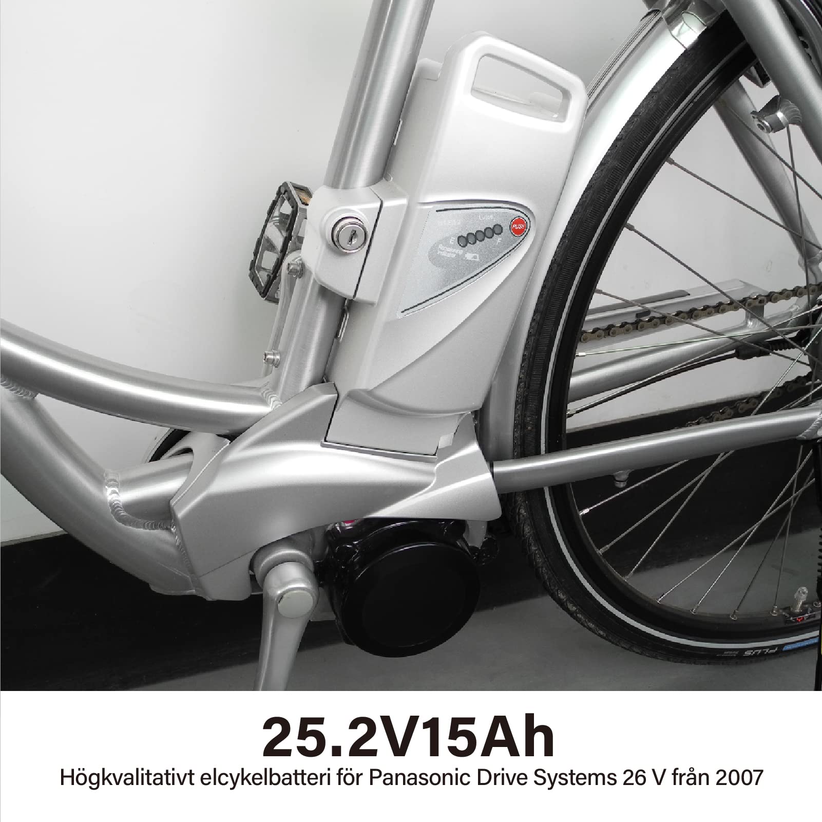 Zapasowy akumulator do roweru elektrycznego Panasonic E-Bike Pedelec 26V 15Ah (Kettler Flyer Kalkhoff KTM Rixe Victoria od 2007) od GTE E-Bike Akku